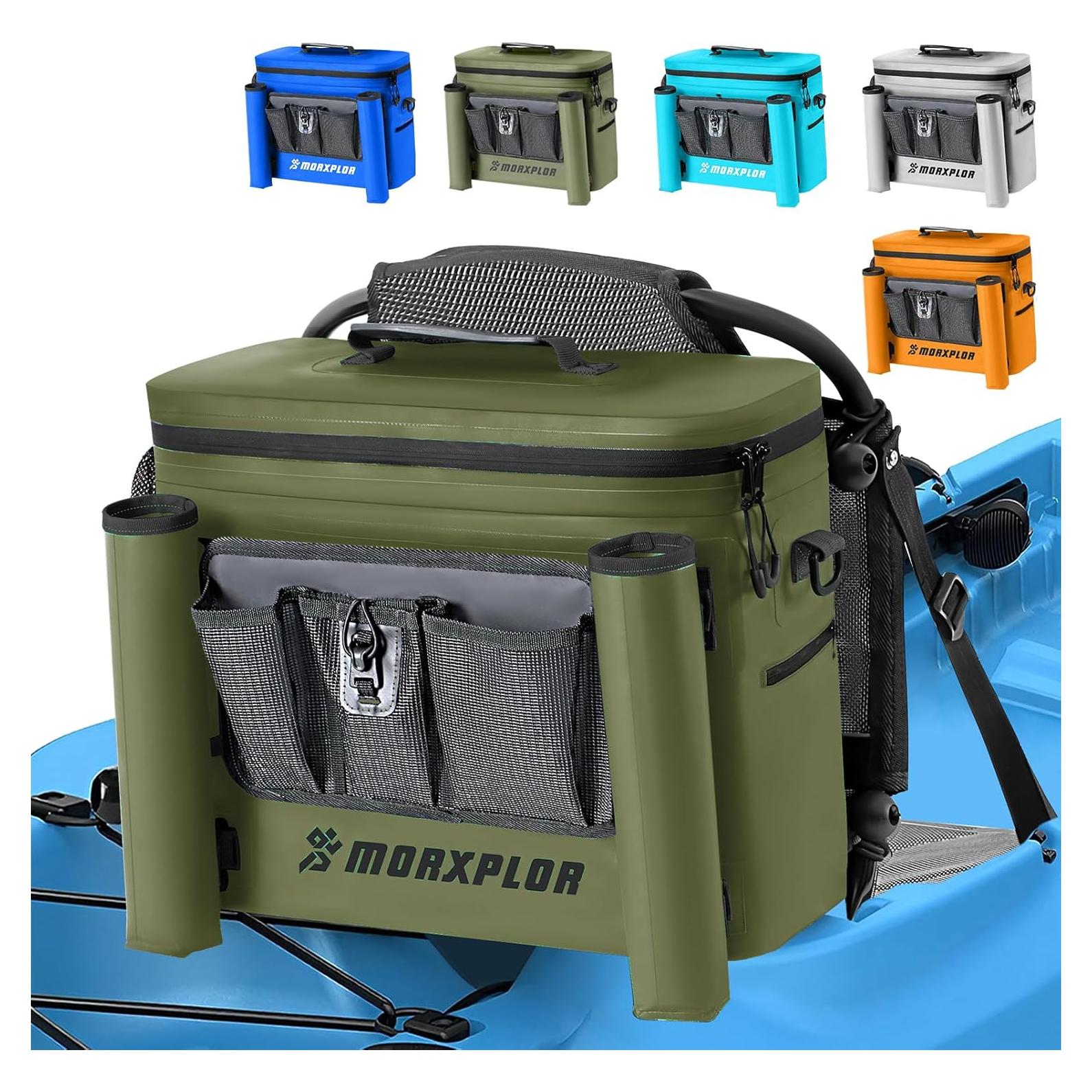 Enfriador de Asiento para Kayak MORXPLOR 10L Impermeable Verde