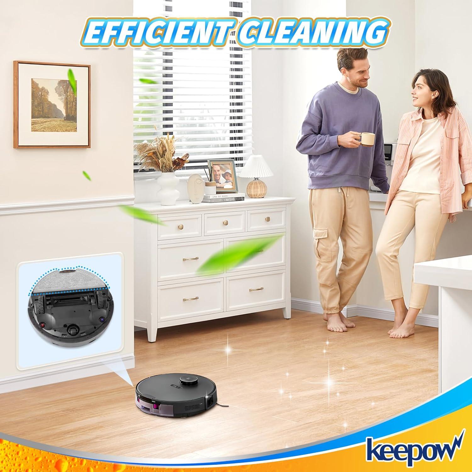 8 Piezas Reemplazo Microfibra KEEPOW E10 E20 Aspiradora