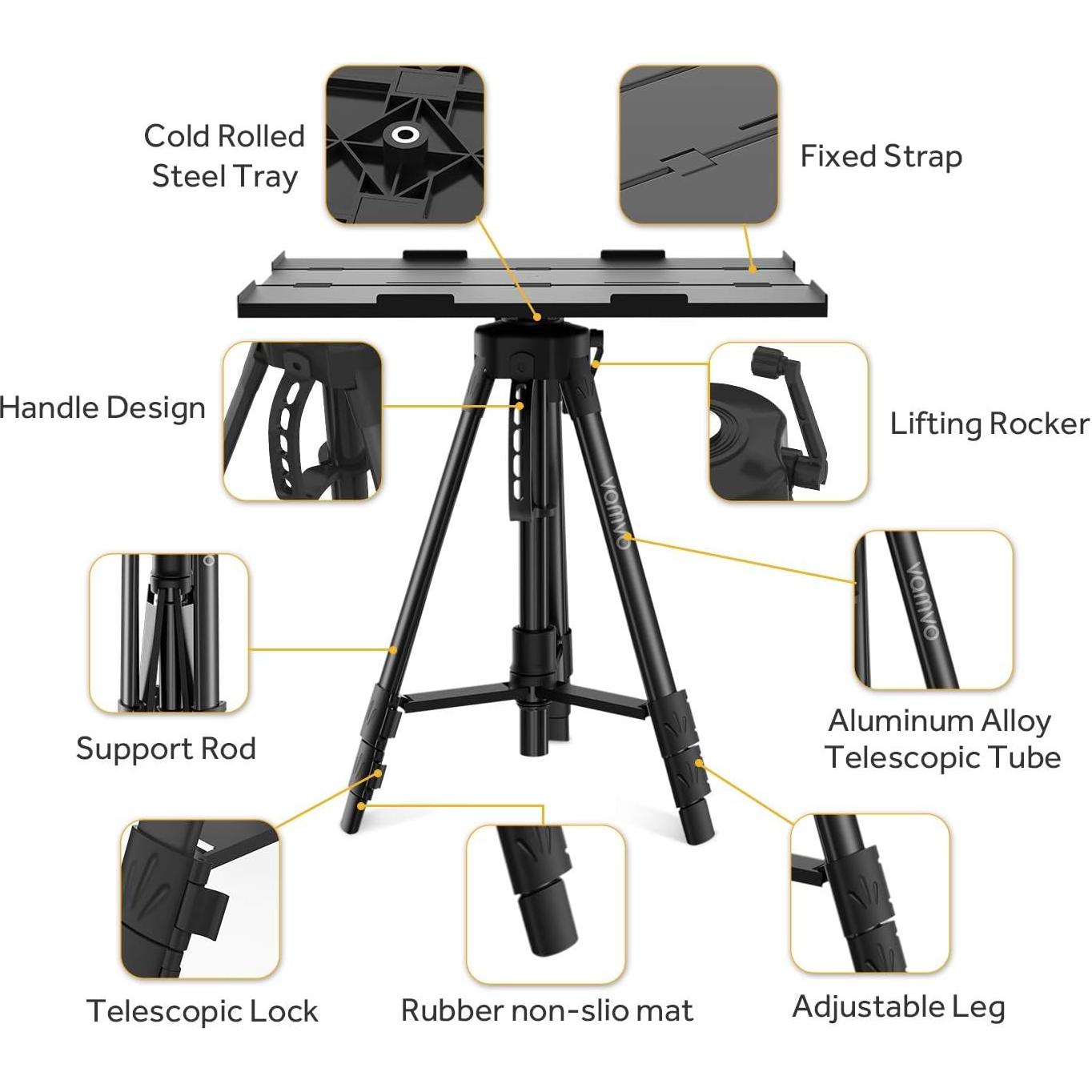 Soporte de Proyector Vamvo T1-B Ajustable Plegable 1.18 kg
