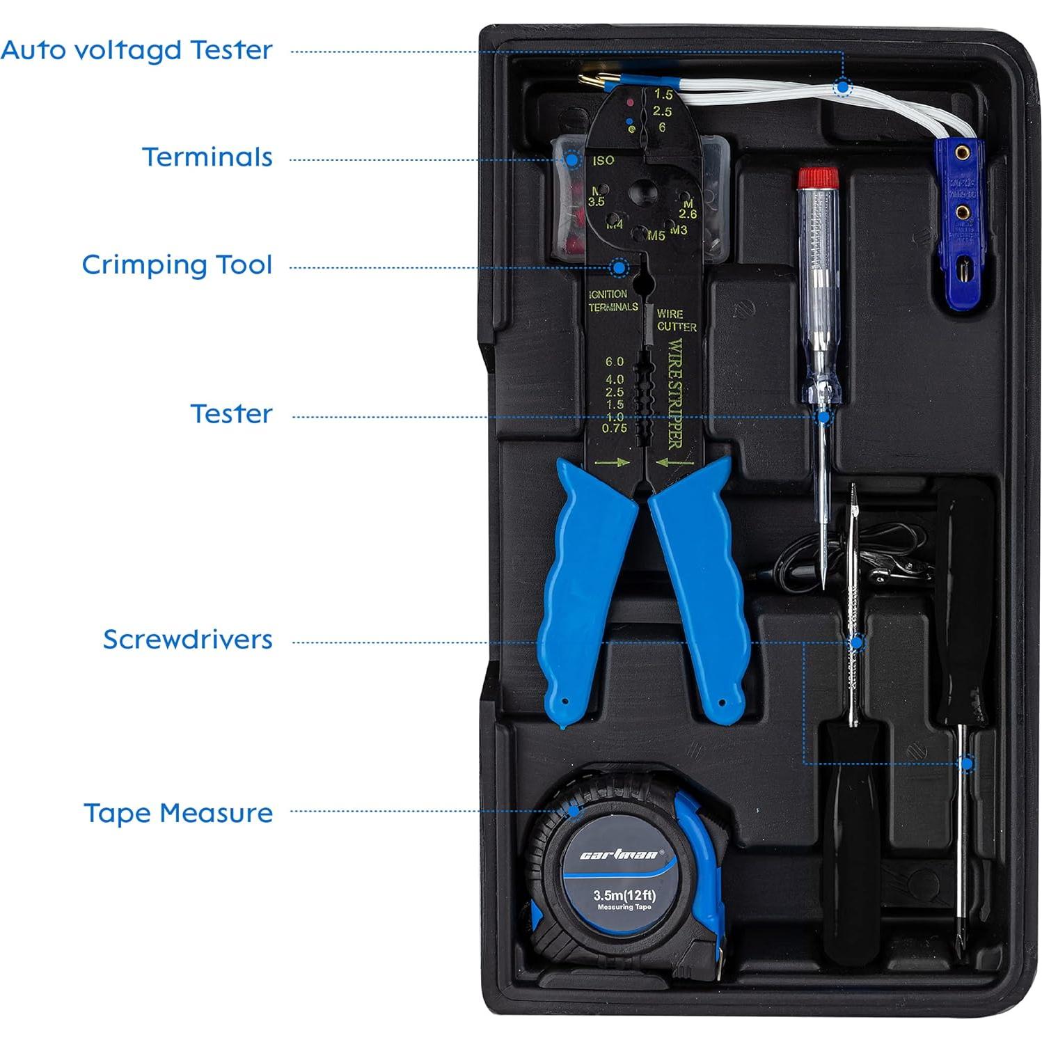 Juego de Herramientas de Auto 122 Piezas Cartman Azul