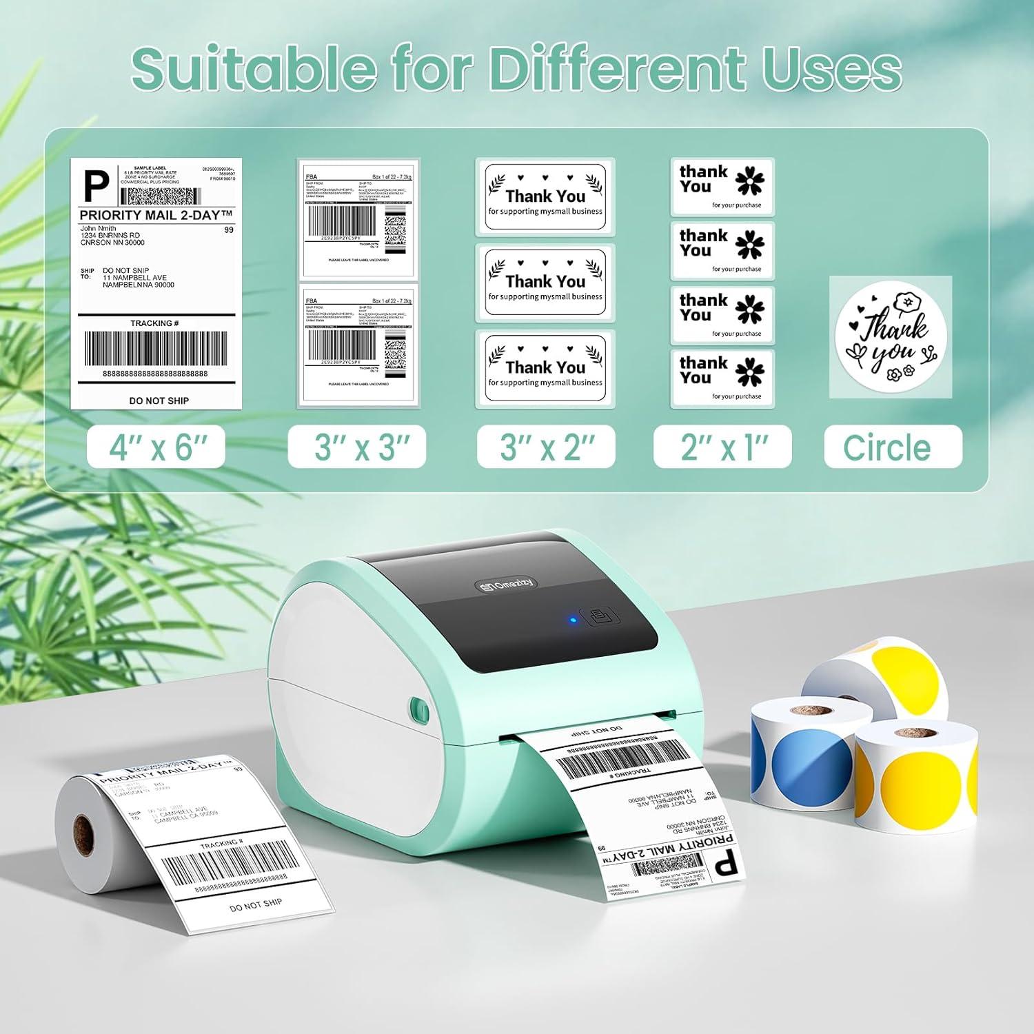 Impresora de Etiquetas Térmicas Bluetooth Omezizy D520BT 4x6