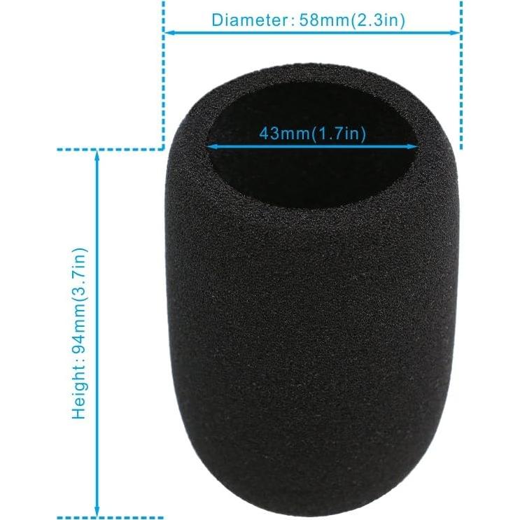 Funda de Espuma para Parabrisas Micrófono Audio-Technica AT2020 - 2 Piezas