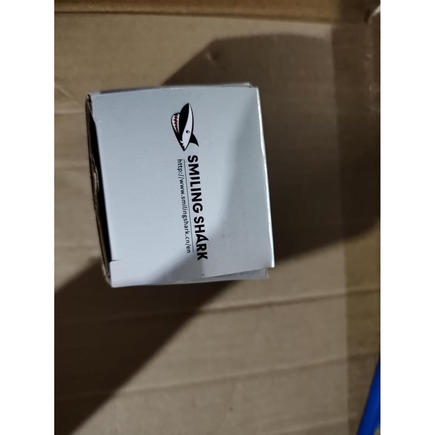 Smiling Shark Headlamp Flashlight, Super Bright White & Red Head Light Mini Compact Portable with Motion Sensor Waterpfoof for Adults and Kids Camping Running Fishing, LED-Headlamp-Mini-Rechargeable