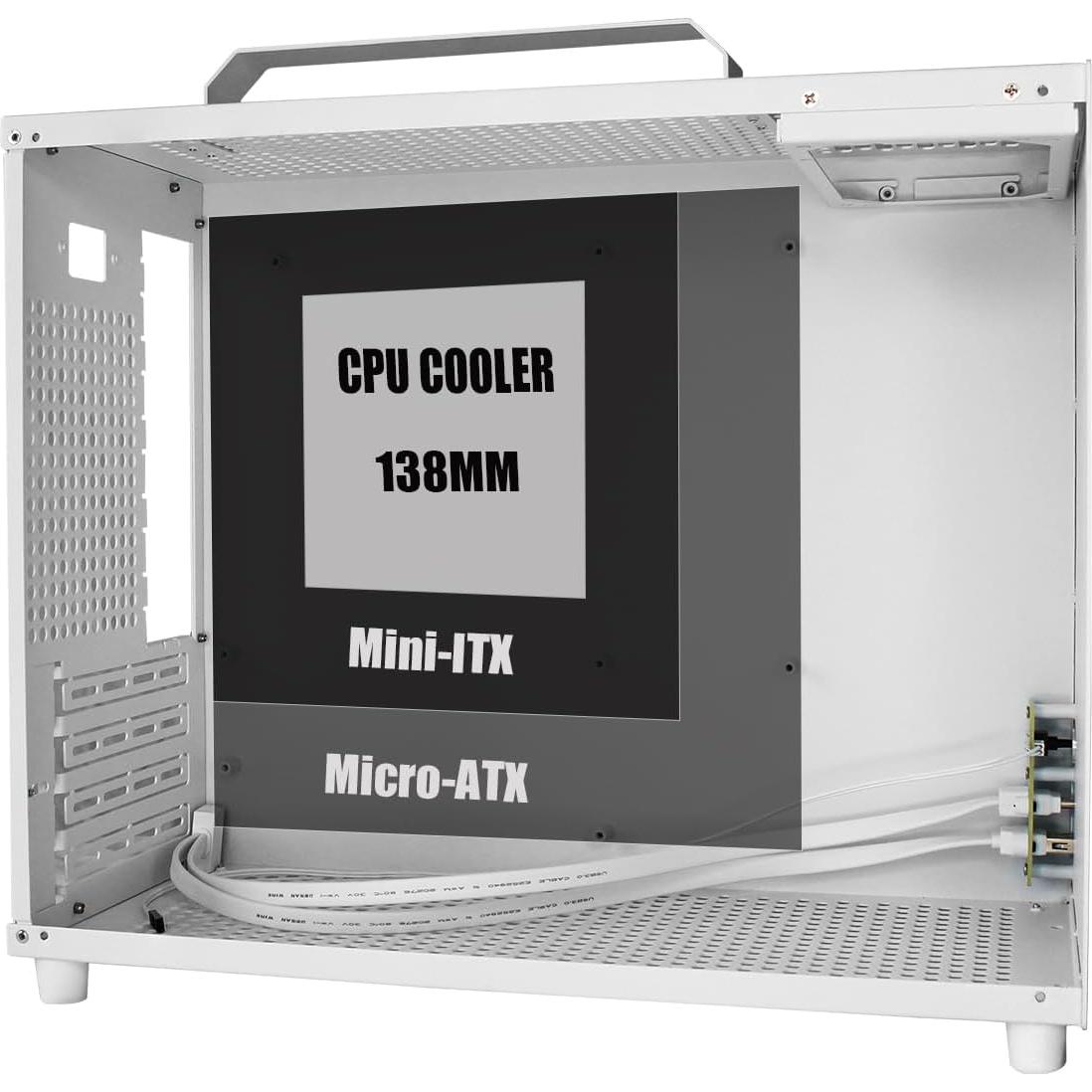 Caja de Computadora Mini Torre ALAMENGDA V500 M-ATX ITX 320mm