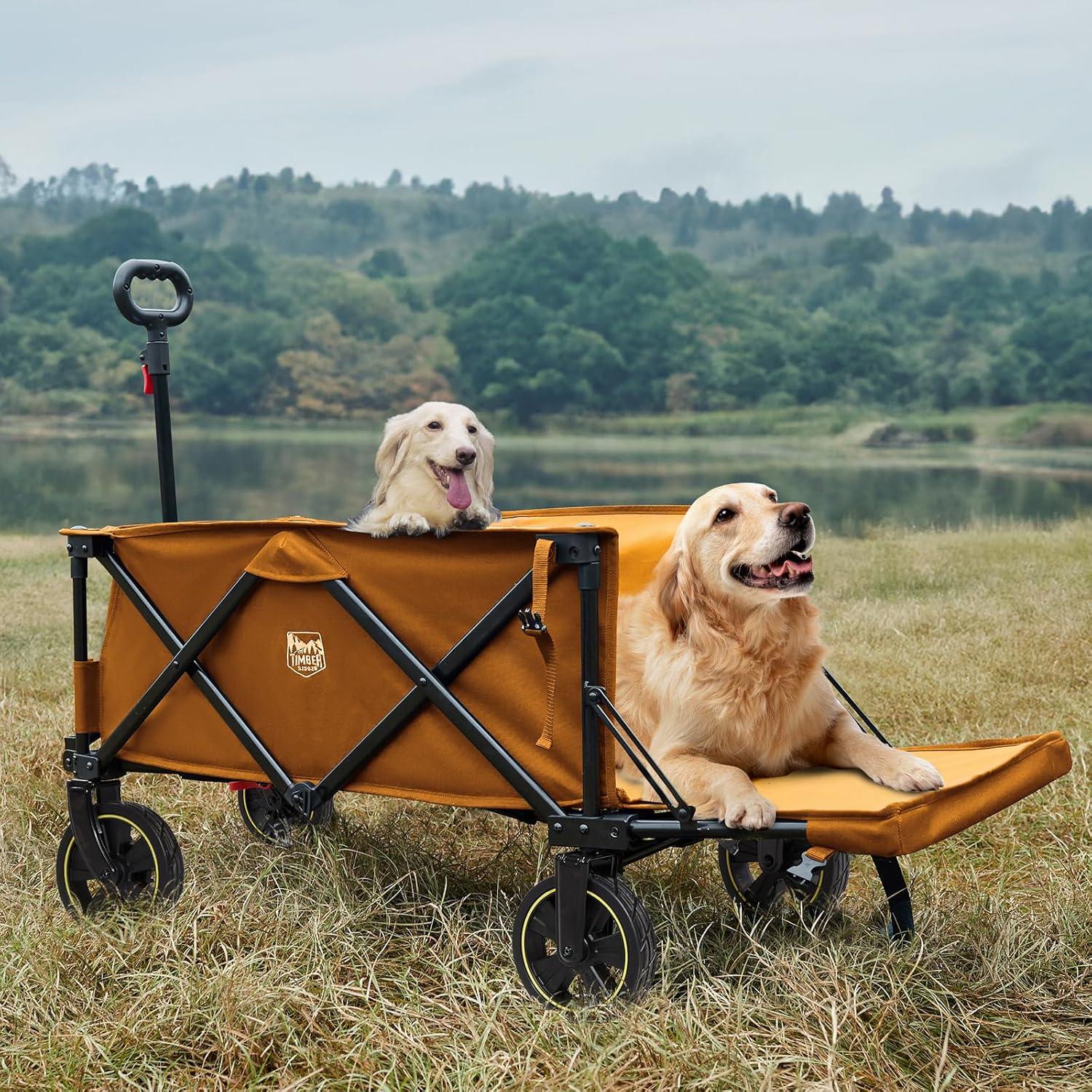 Carro Plegable Timber Ridge 49" con Puerta Trasera Naranja