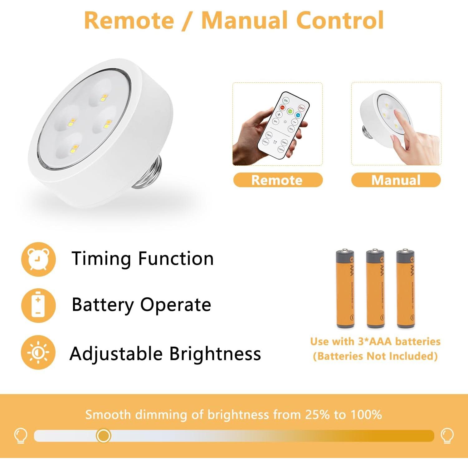 Aplique de Pared LED Franing Dorado con Control Remoto - 2 Unidades
