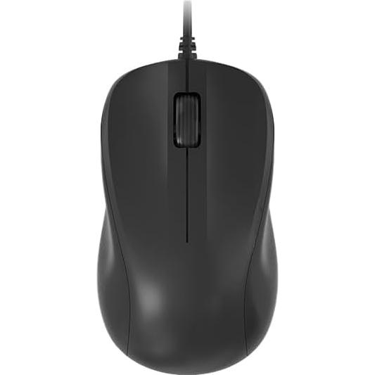 Ratón USB Silencioso CORN Negro 1200DPI Ergonómico para PC