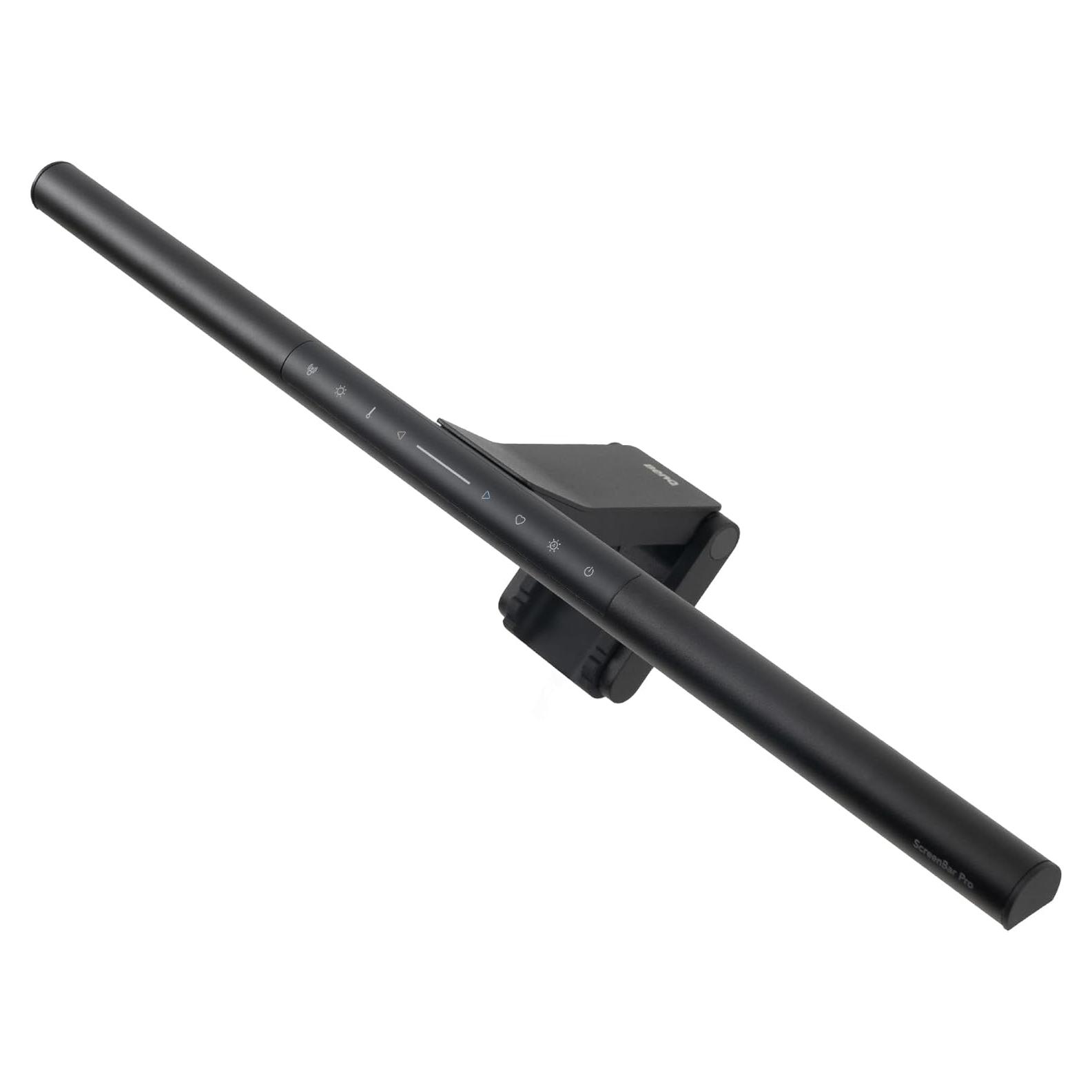 BenQ ScreenBar Pro Luz LED para Monitor Negro - Sensor de Movimiento, Brillo Ajustable, Cuidado Ocular