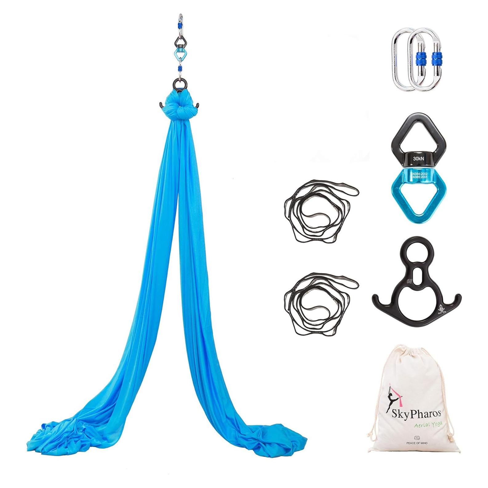 Columpio de Yoga Aéreo SKYPHAROS 11 Yardas Nylon Antigravedad