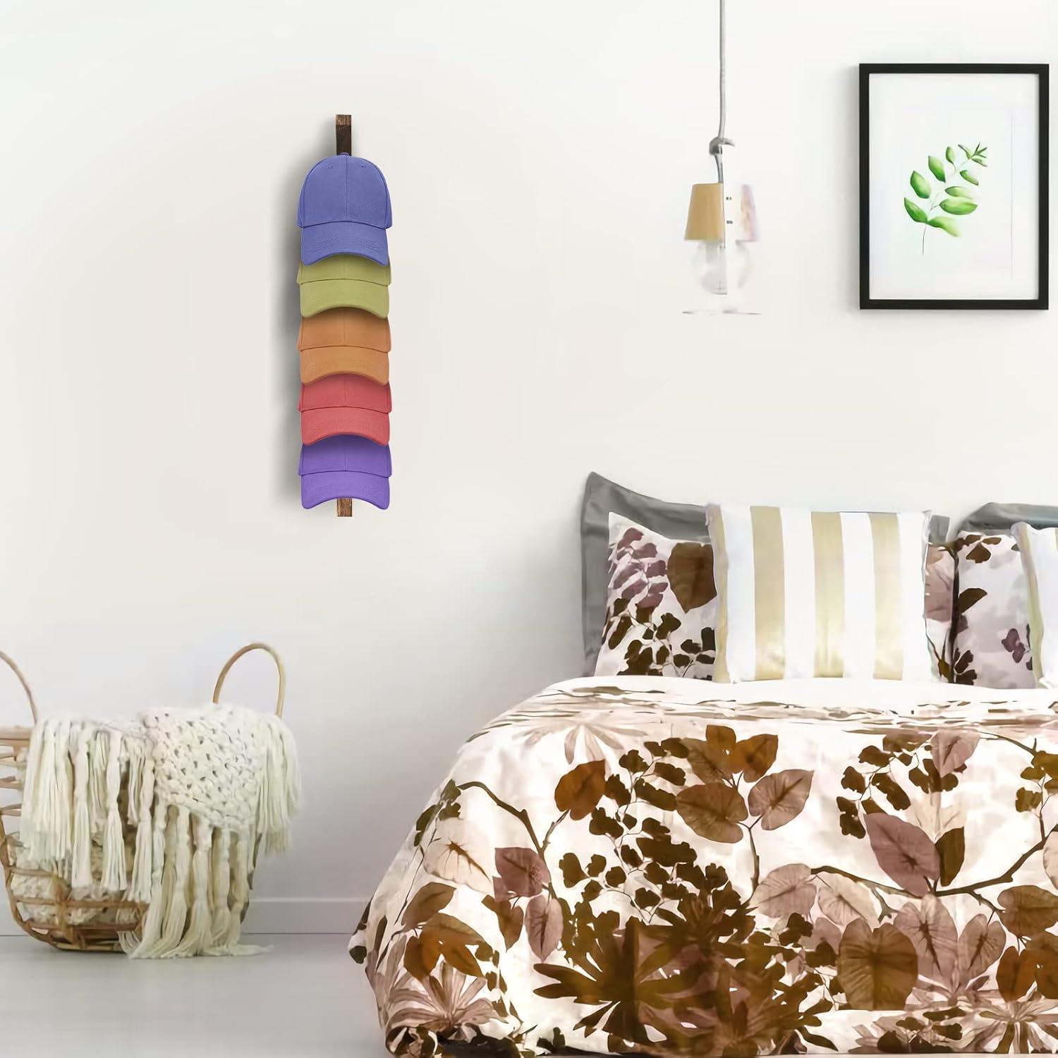 Perchero de Pared Bessny para Gorras de Béisbol 2 Piezas