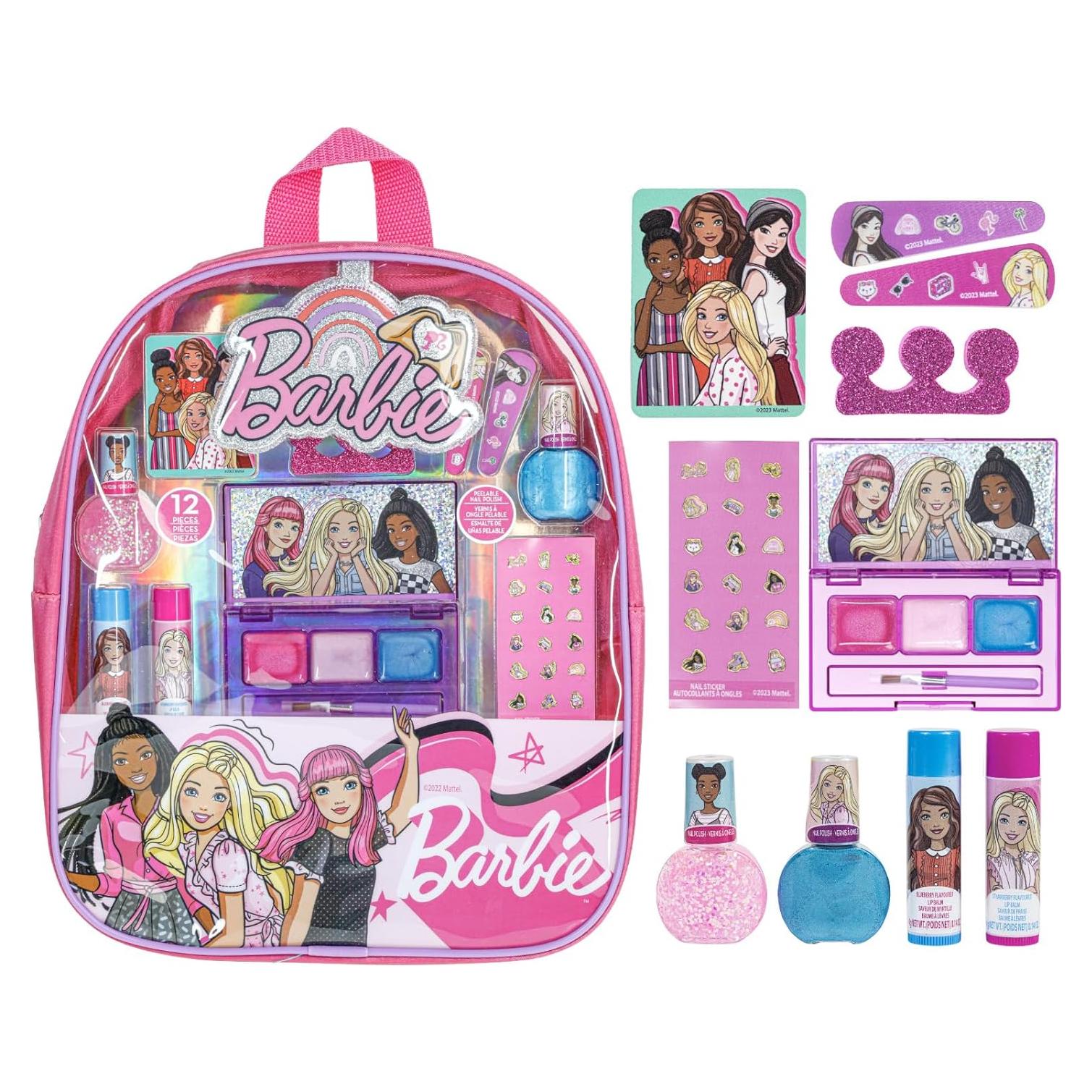 Conjunto de Maquillaje Infantil Barbie con Mochila - Townley Girl