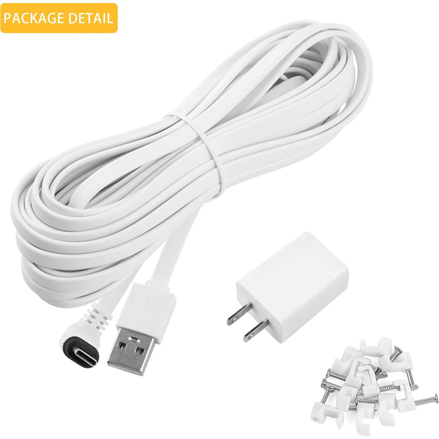 Cable de Carga iTODOS 5m para Cámara Arlo Essential 2da Gen