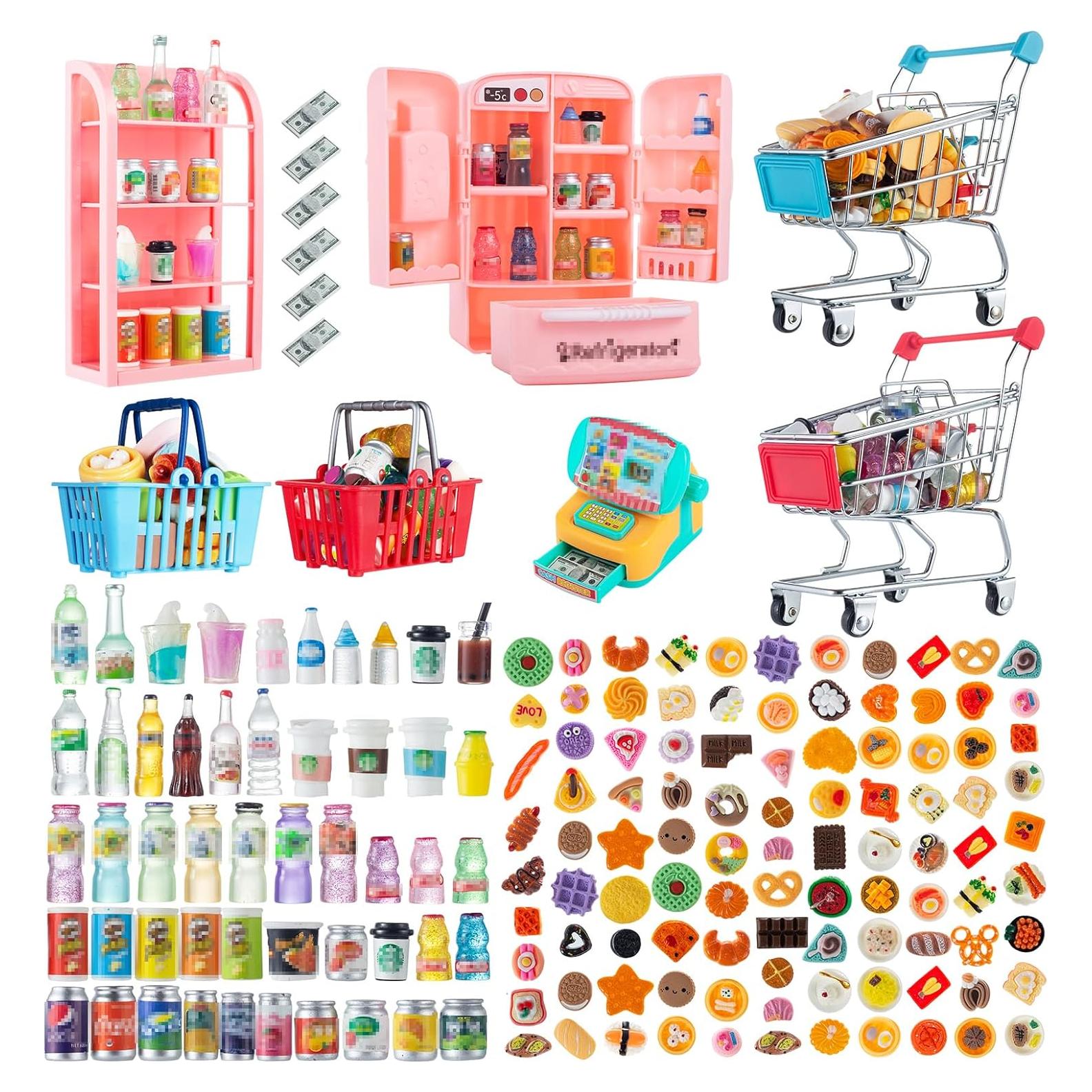 164 Piezas Mini Carrito de Compras Juguete WEHOO Metal