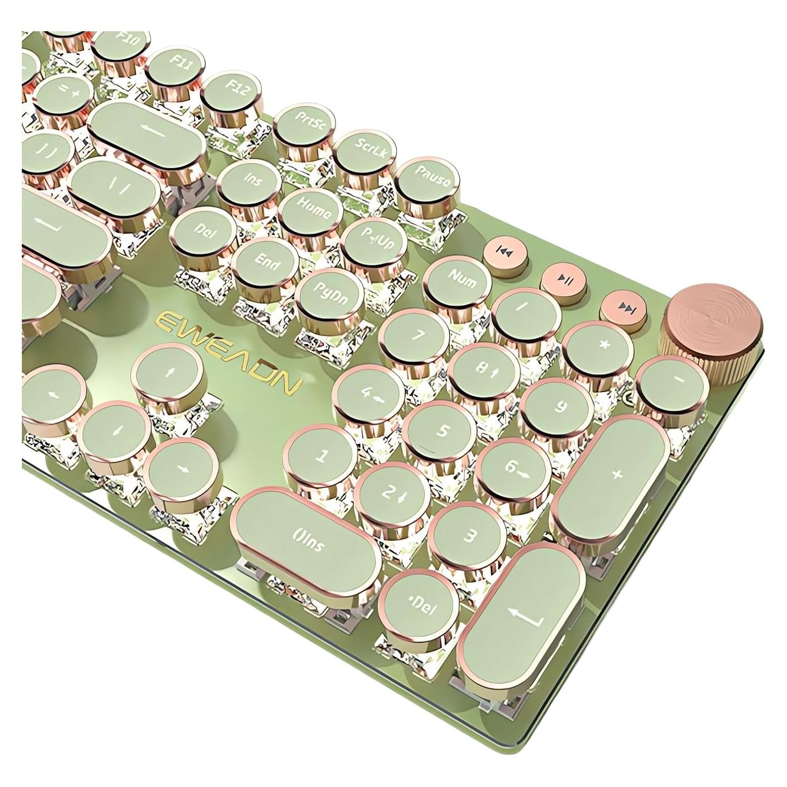 Teclado Mecánico Retro TISHLED V20 Iluminado LED 104 Teclas