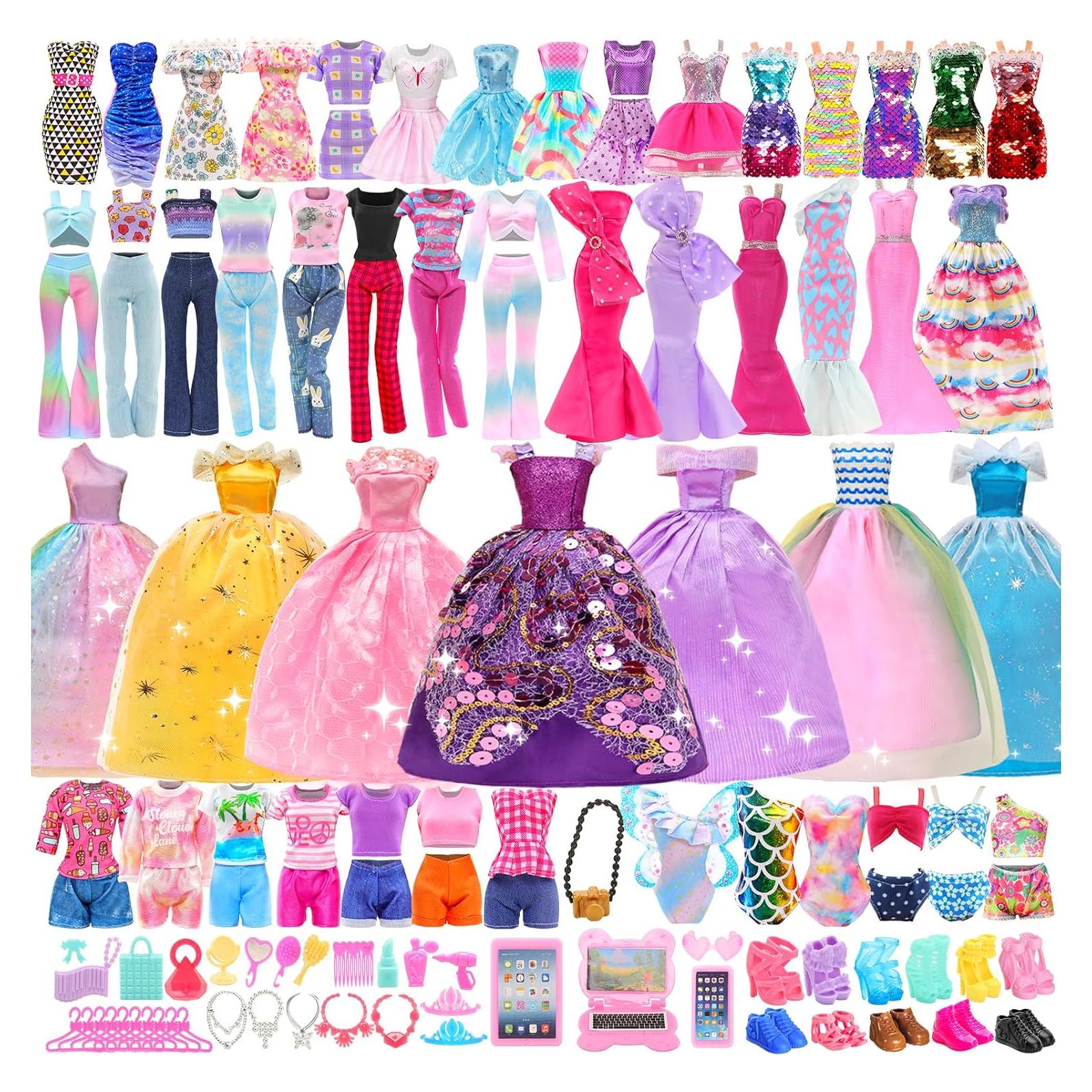 BARWA Paquete de Ropa para Muñecas 70 Piezas 11.5"