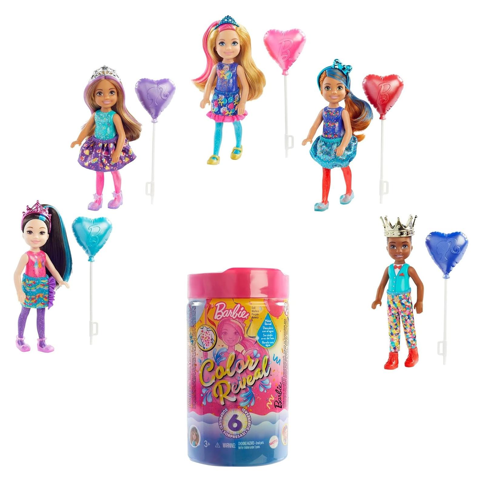 Muñeca Barbie Chelsea Color Reveal con 6 Sorpresas - Mattel