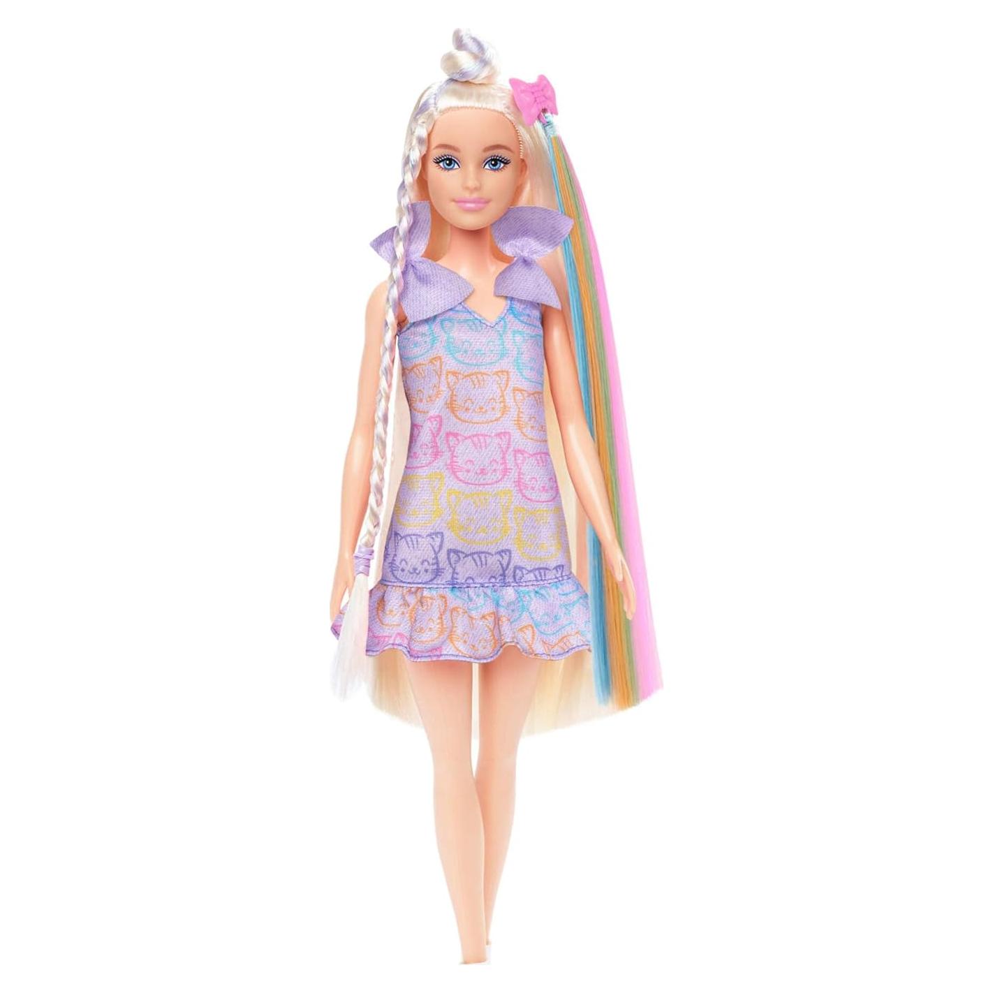 Muñeca Barbie Divertida y Elegante con Cabello Largo y Accesorios