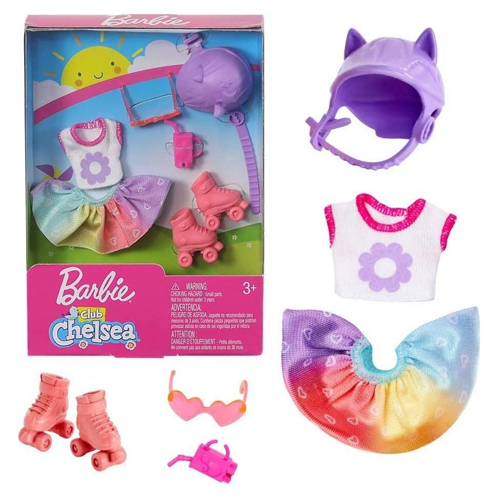 Conjunto de Patinaje Barbie Chelsea con Accesorios Completo