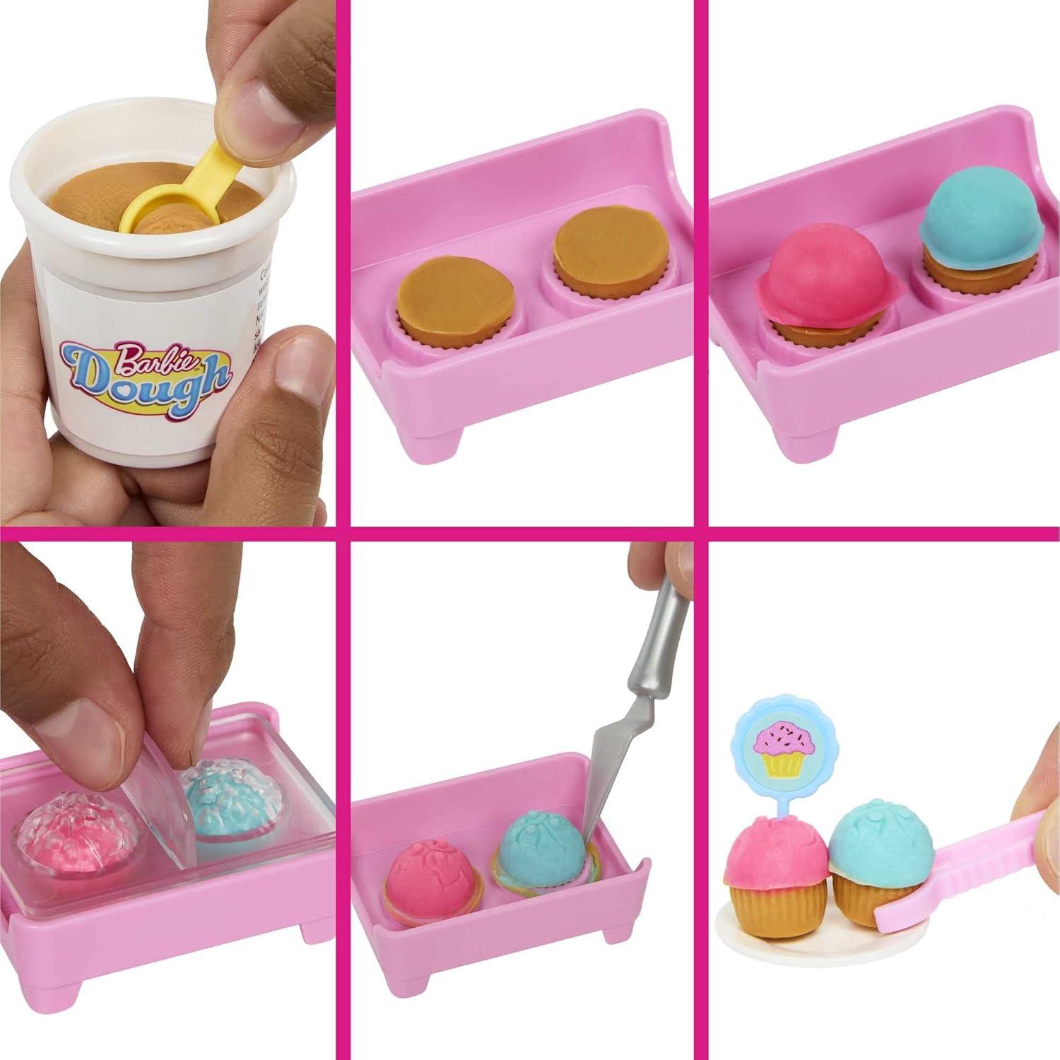 Set de Juego Barbie Cafetería Malibu con Muñeca y 18 Accesorios