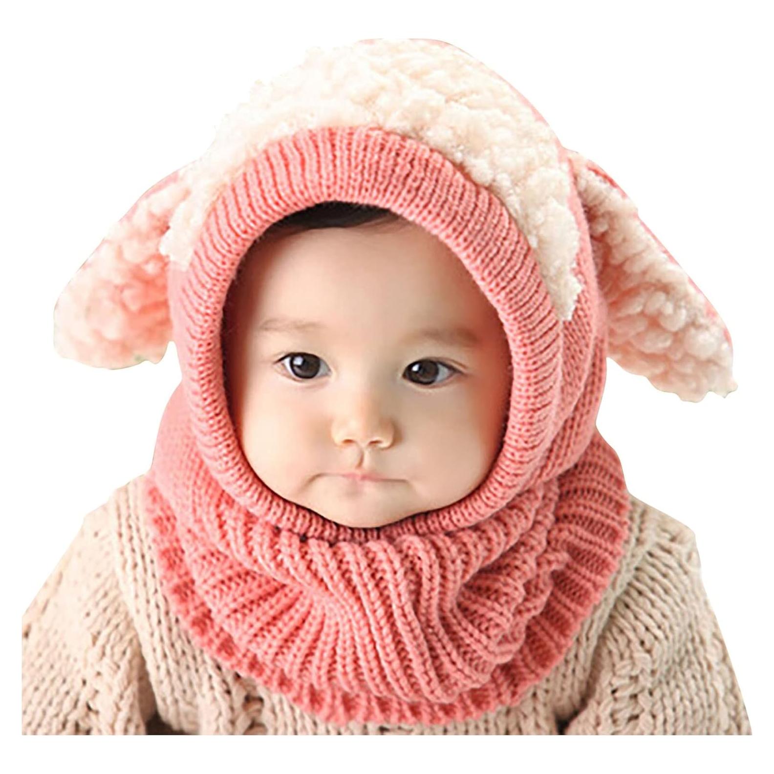 Gorro y Bufanda Térmicos para Bebés con Orejas de Conejo
