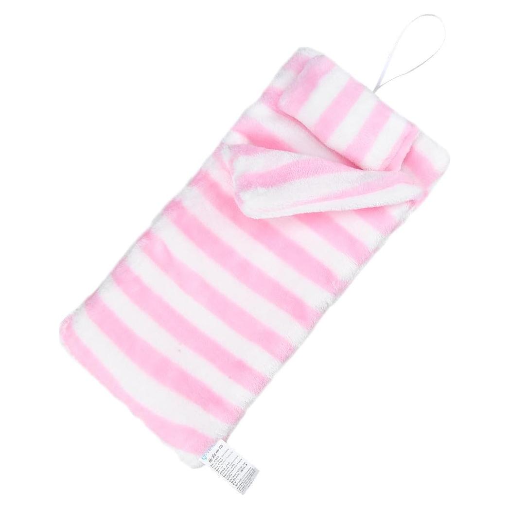 Saco de dormir de peluche E-TING para muñecas 29.21 cm Rayas rosas