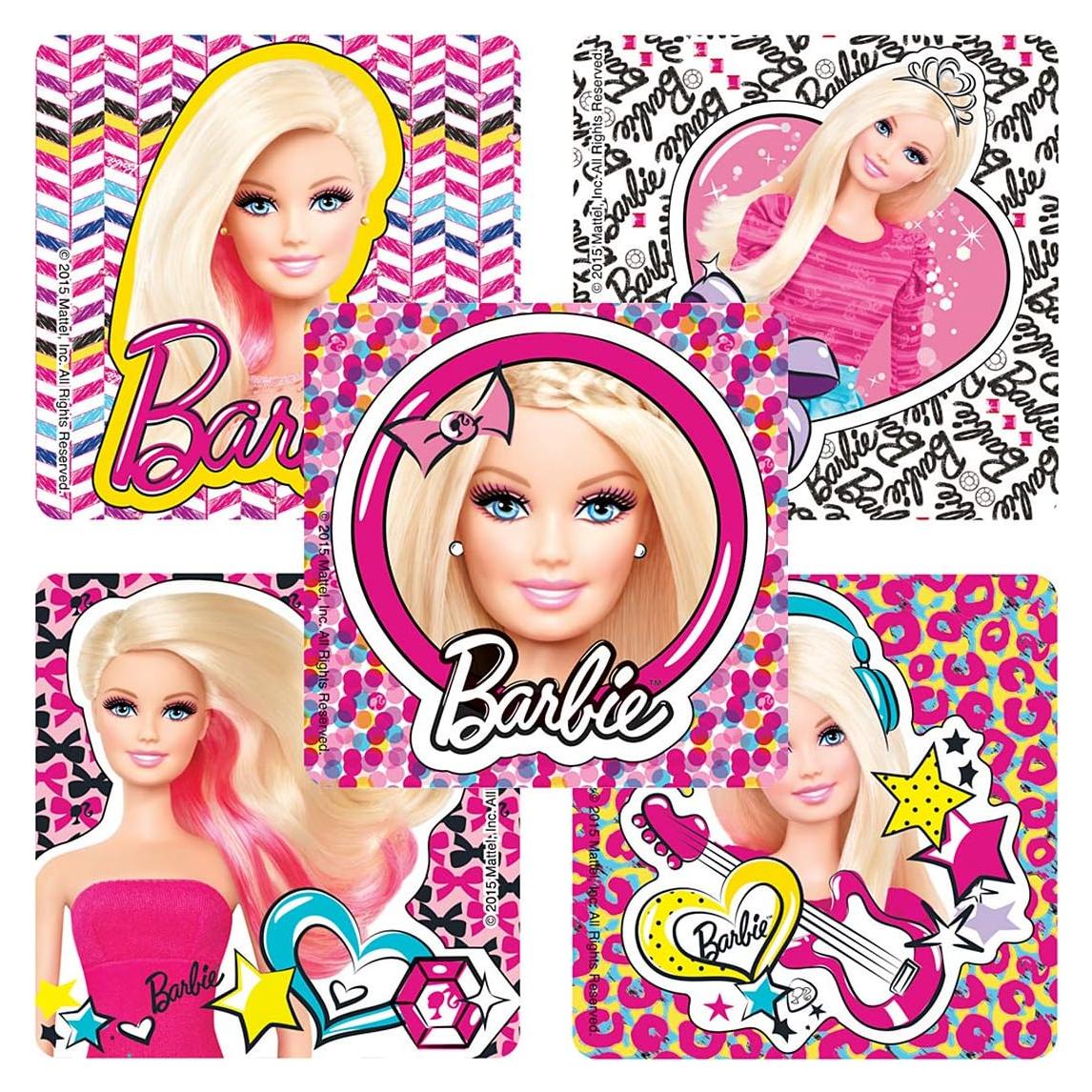 Stickers Hipoalergénicos Barbie Sonrisas - 100 Piezas