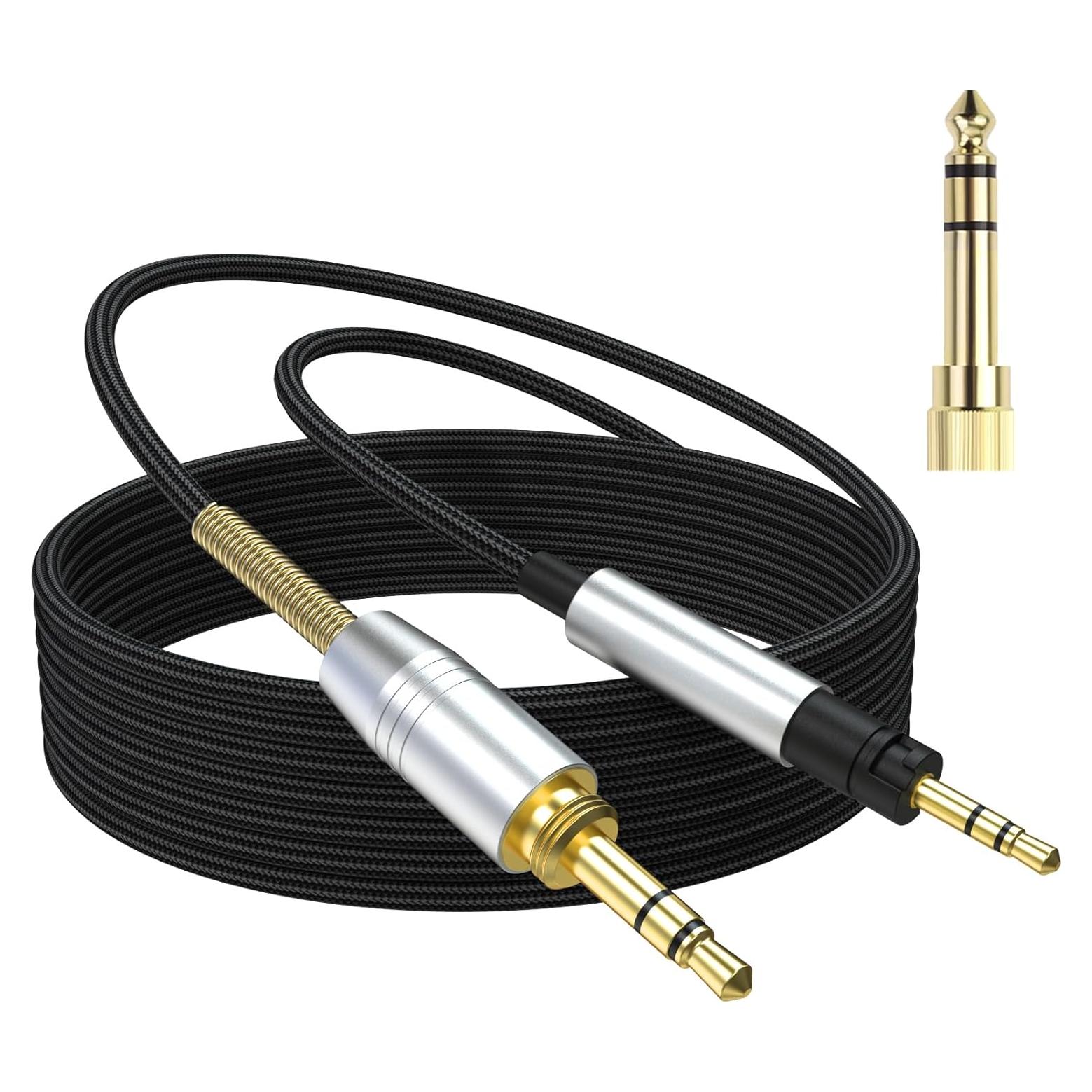 Cable de Audio Momentum 4 Gneinour 2m con Adaptador 6.35mm