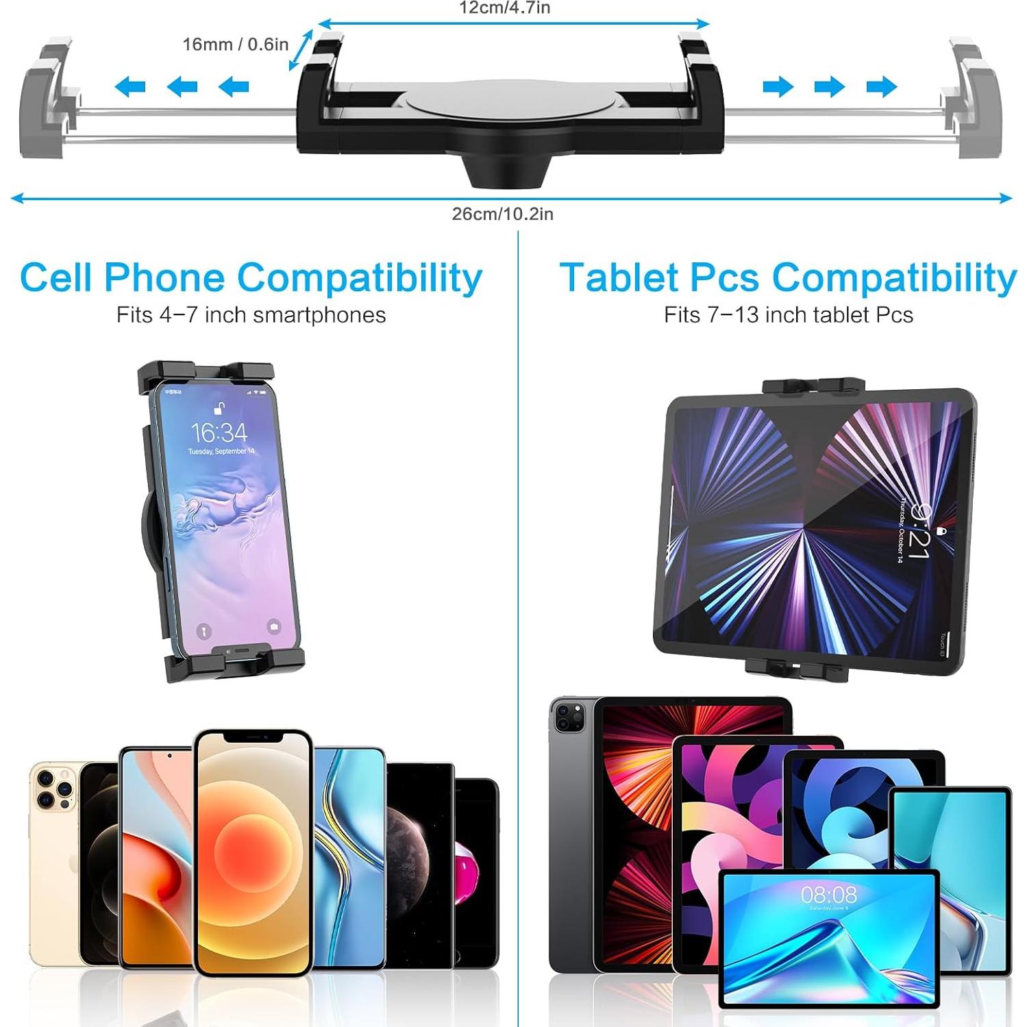 Soporte de Pared para Tableta YOOZ Brazo Largo 95 cm Ajustable