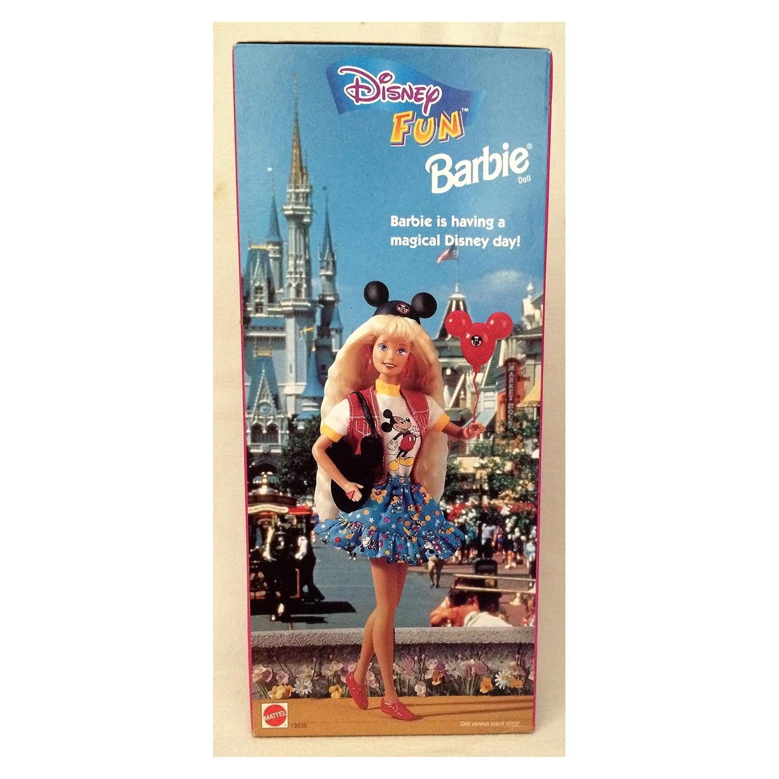Muñeca Barbie Divertida Disney - Mattel 32.26x13.46cm