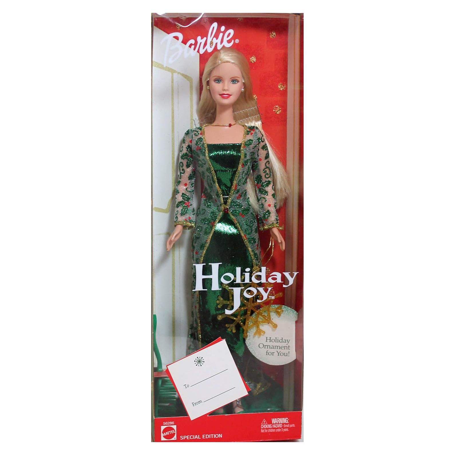 Muñeca Barbie Alegría Navideña 2003 Mattel 32.8x11.7cm