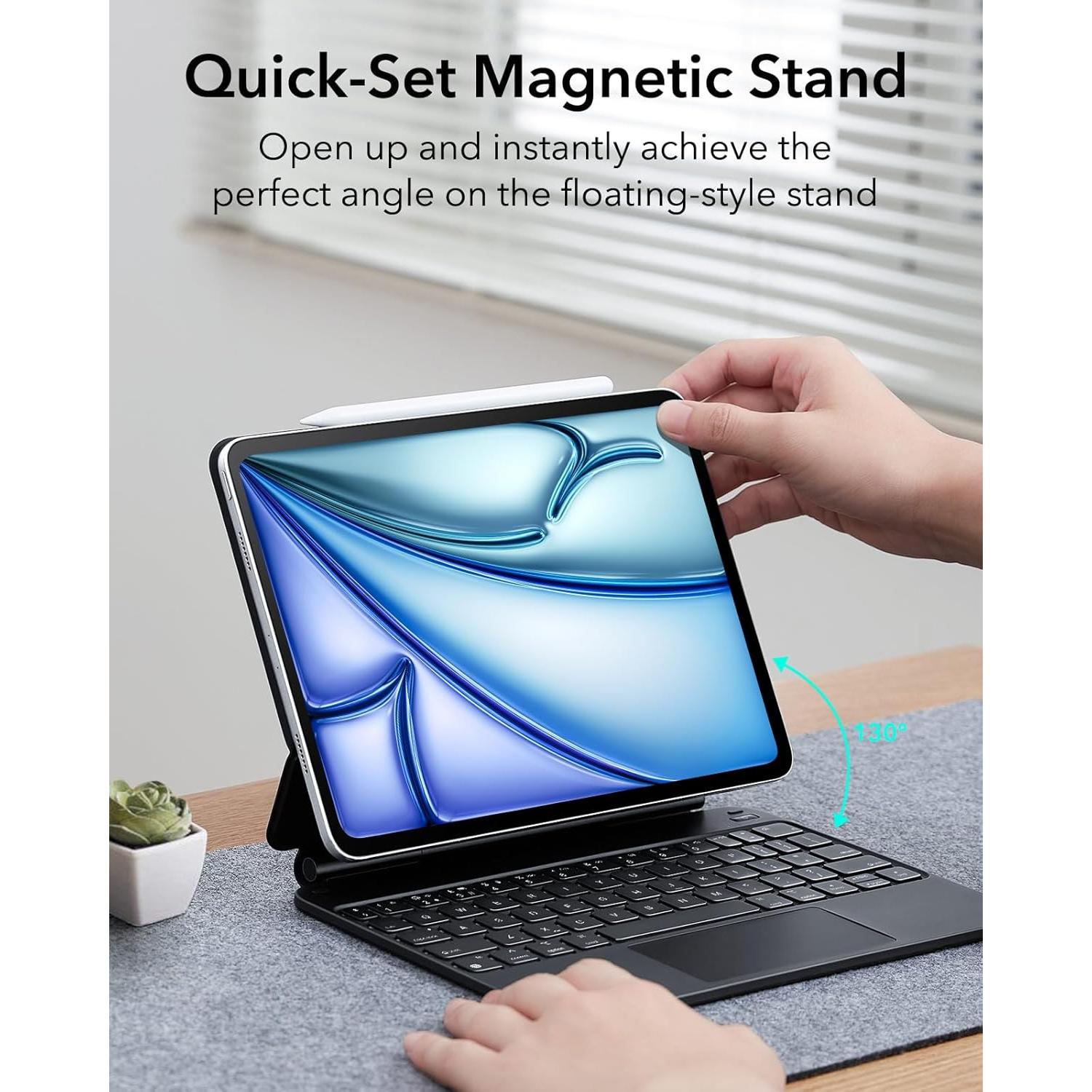 Funda ESR para iPad Air 11" y Pro 11" con teclado negro