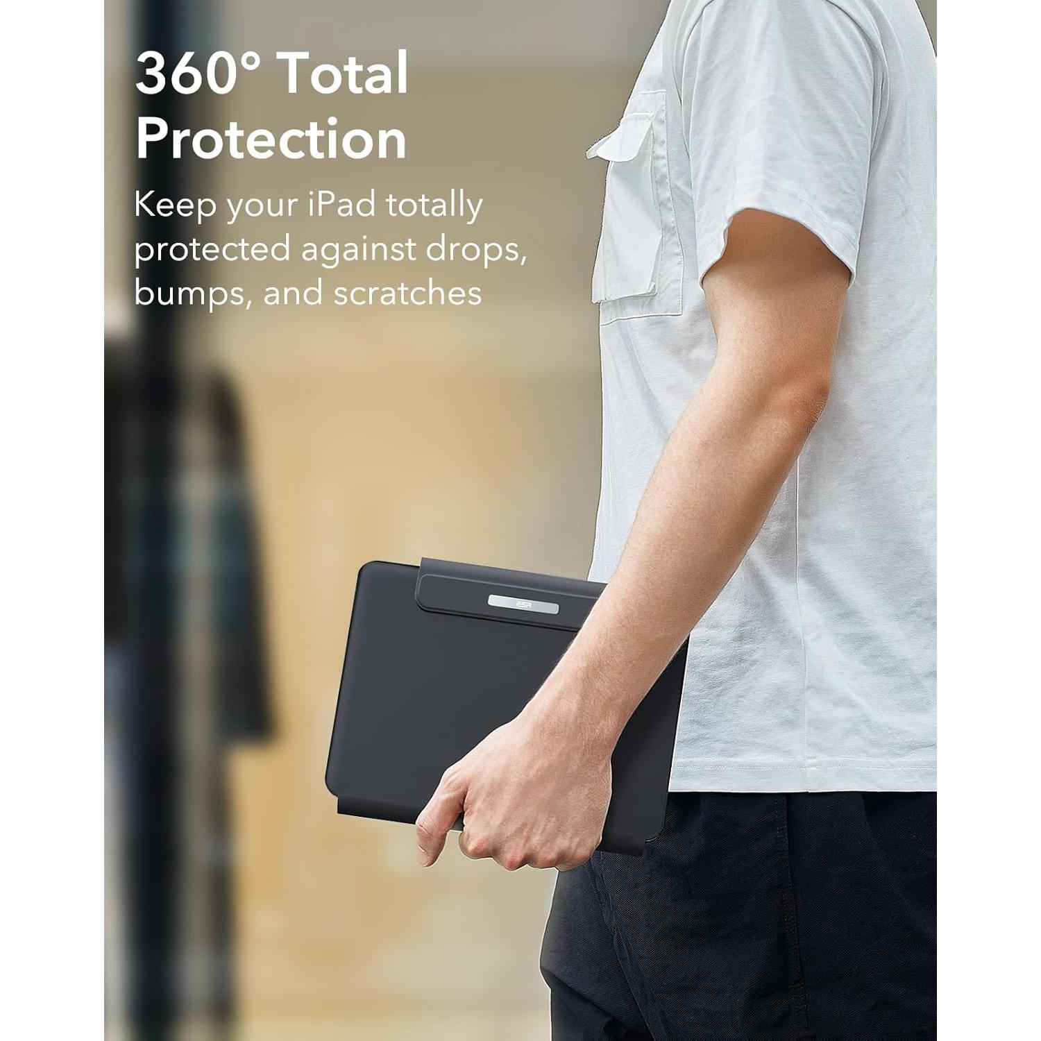 Funda ESR para iPad Air 11" y Pro 11" con teclado negro