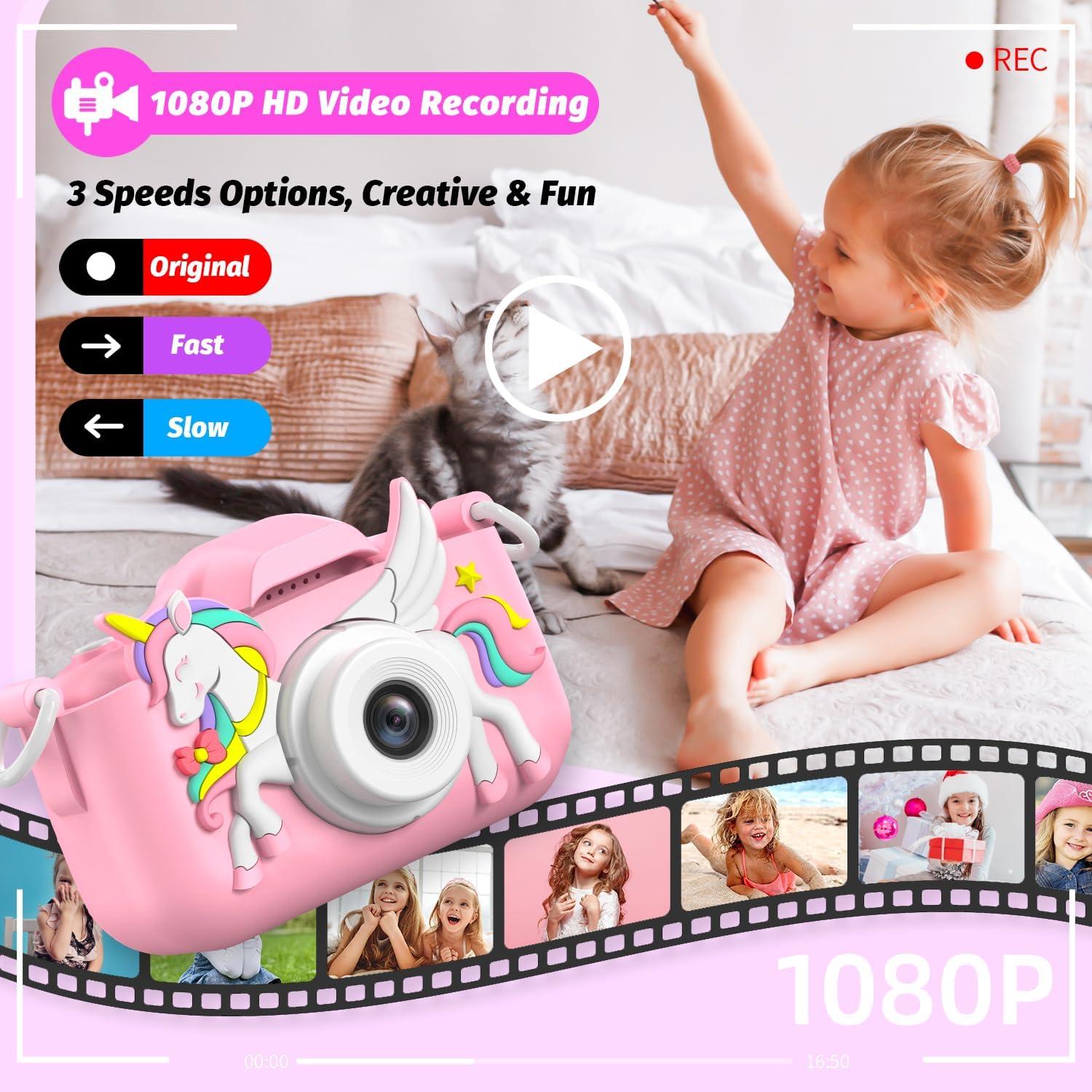 Cámara Digital Infantil Masterbee H12 Rosa 1080P 32GB