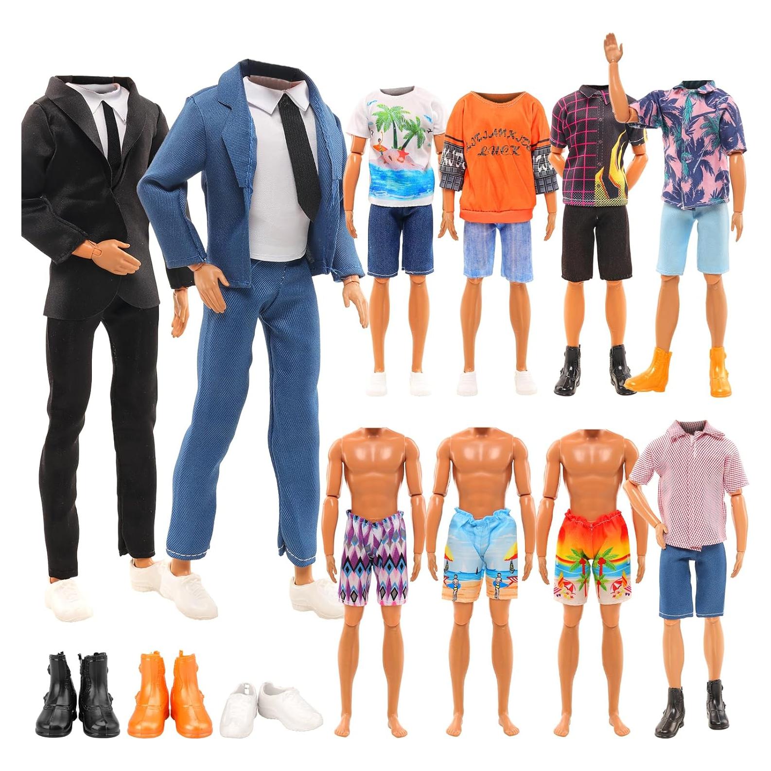 Lote 12 Ropa Formal para Muñecos Miunana 30 cm - 5 Conjuntos