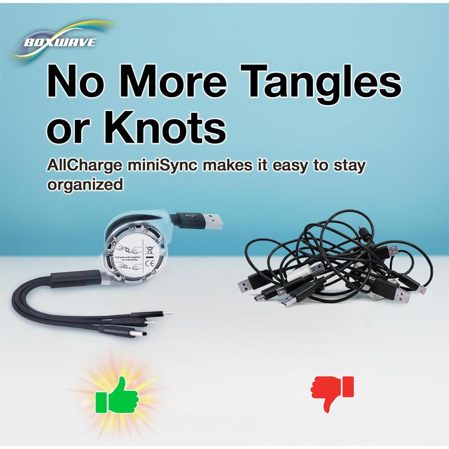 Cable Retráctil BoxWave Compatible con Edifier WH500 - USB