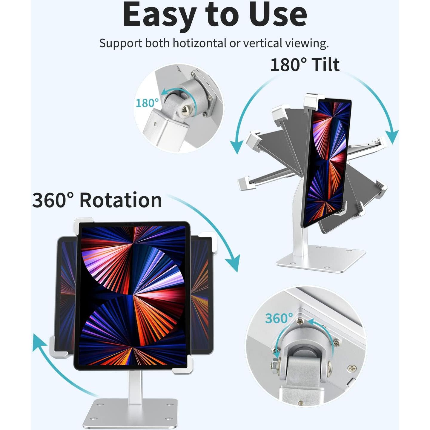 Soporte Antirrobo para Tableta Dosvsi 9-14" con Cerradura