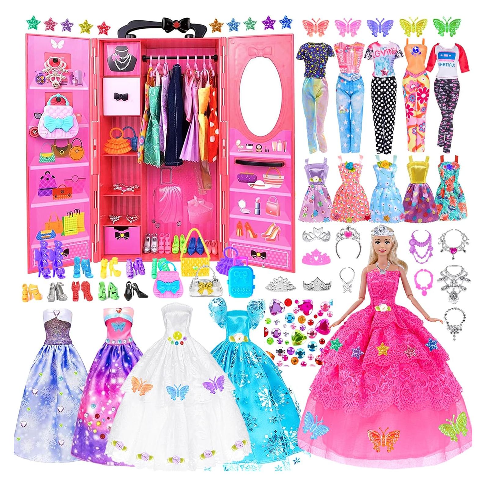 Ebuddy 140 Piezas Ropa y Accesorios para Muñeca 11.5"