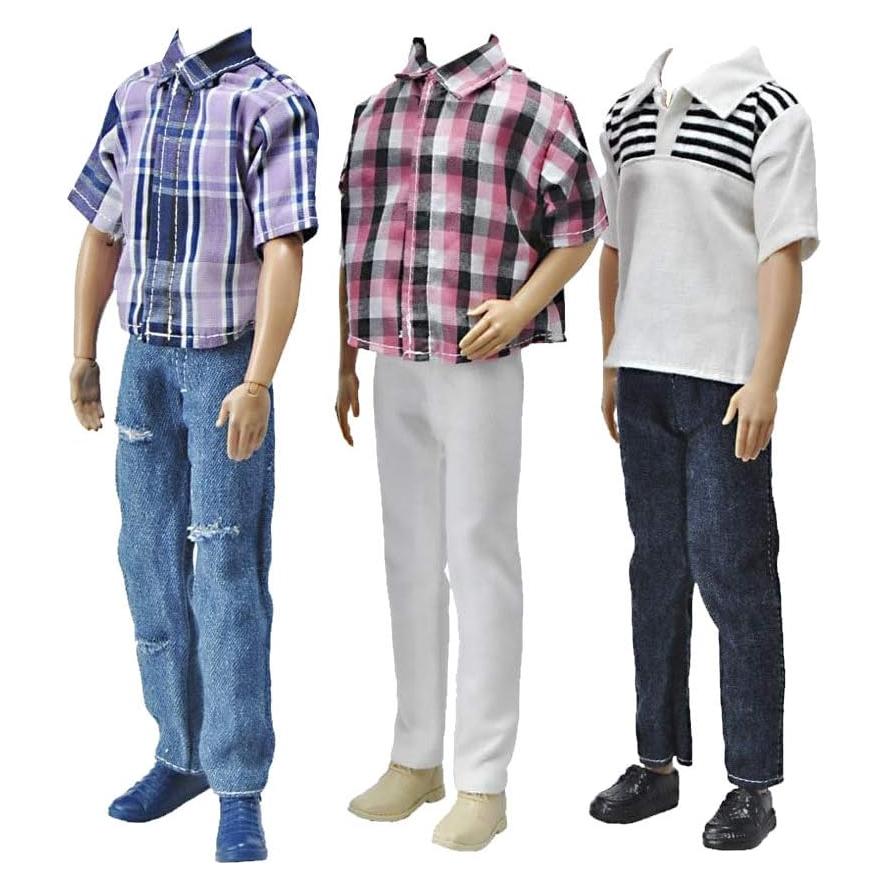 Conjunto de Ropa Casual E-TING para Muñecas 30 cm - 3 Piezas