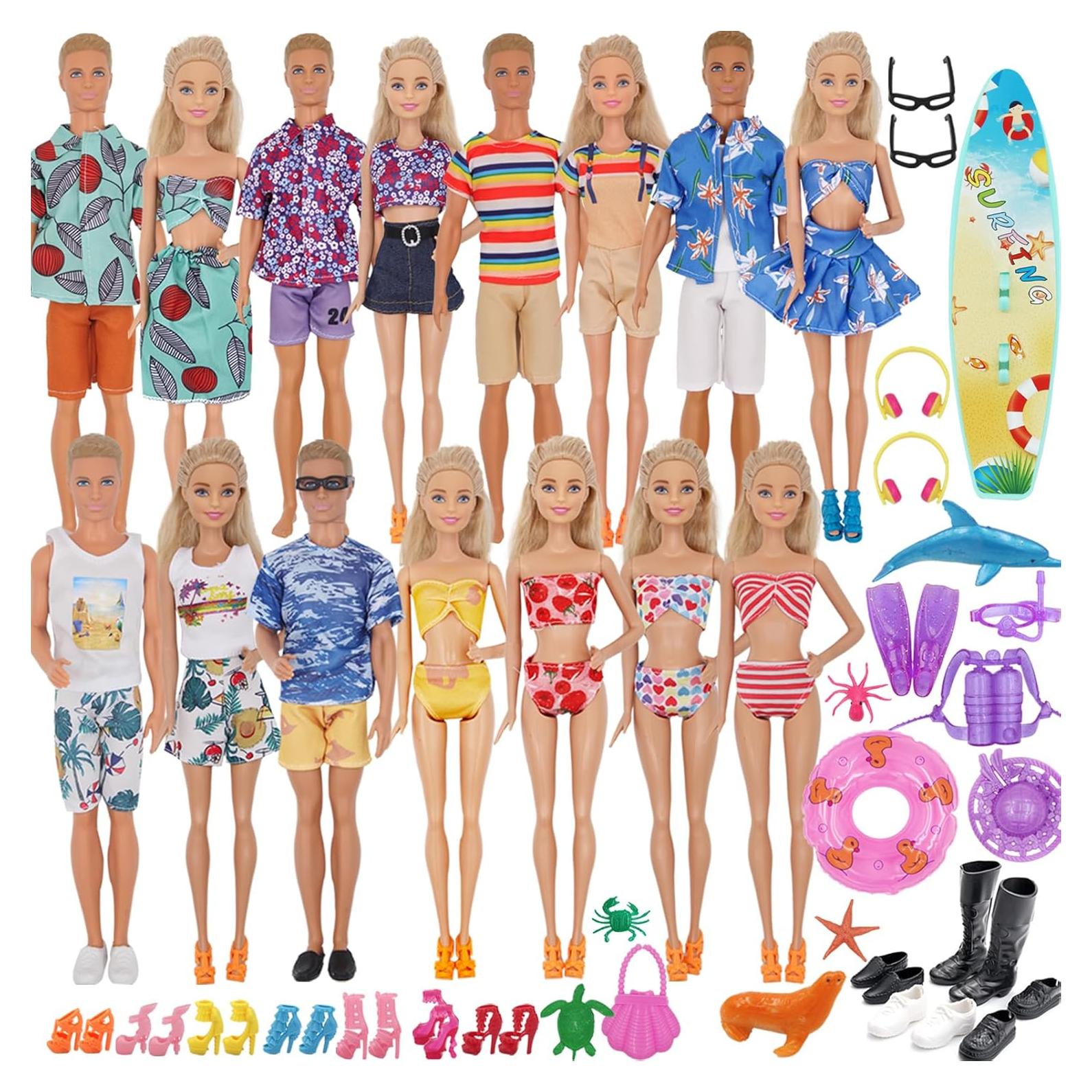 89 Piezas Ropa y Accesorios para Muñecos 30 y 29 cm ZTWEDEN