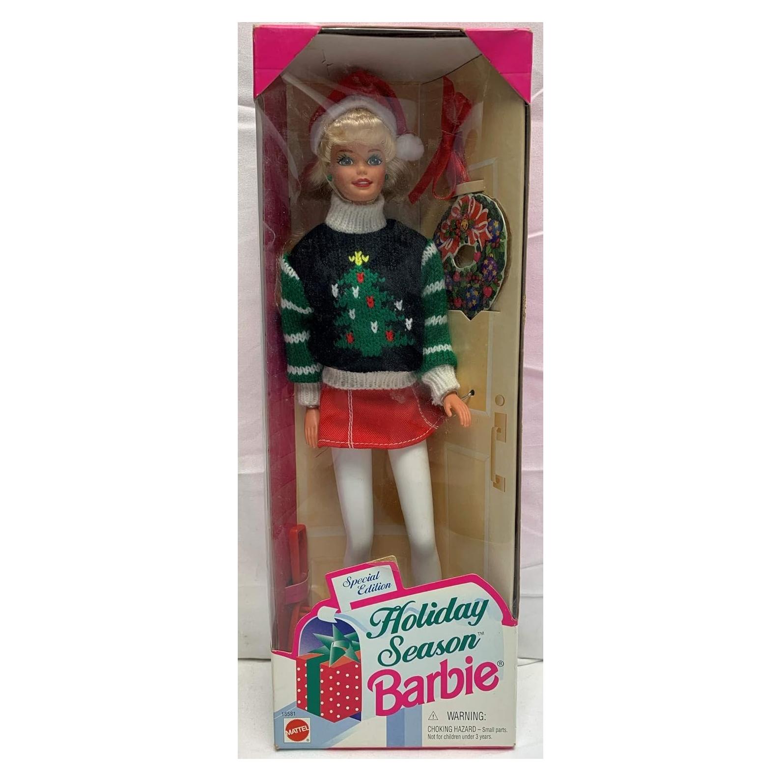 Muñeca Barbie Edición Especial Navidad 1996 249g 33cm