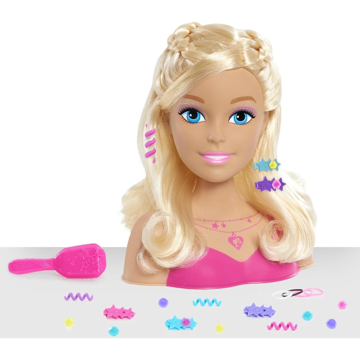 Cabeza de Estilo Barbie Rubia - Set de Peinados 0.45 kg