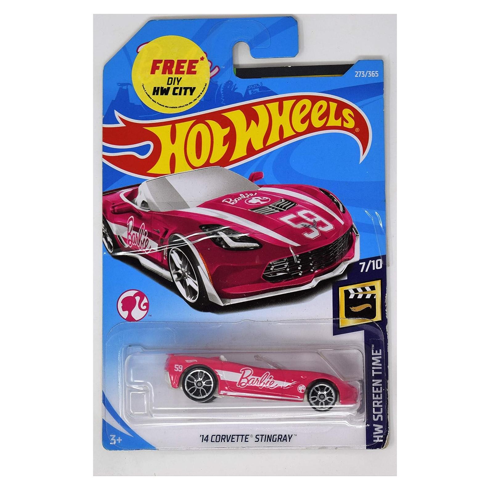 Coche de Juguete Hot Wheels Barbie Corvette Stingray 2014