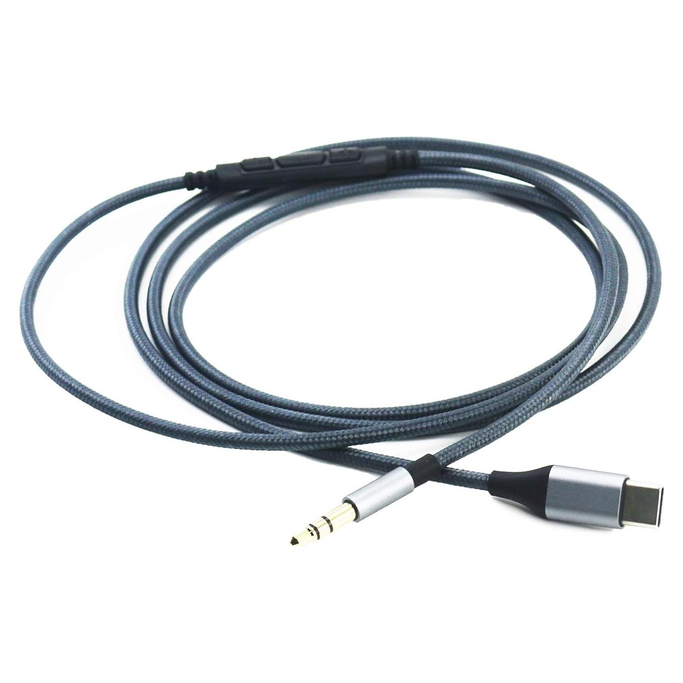 Cable de Audio USB C NewFantasia 1.3m con Control Remoto y Micrófono