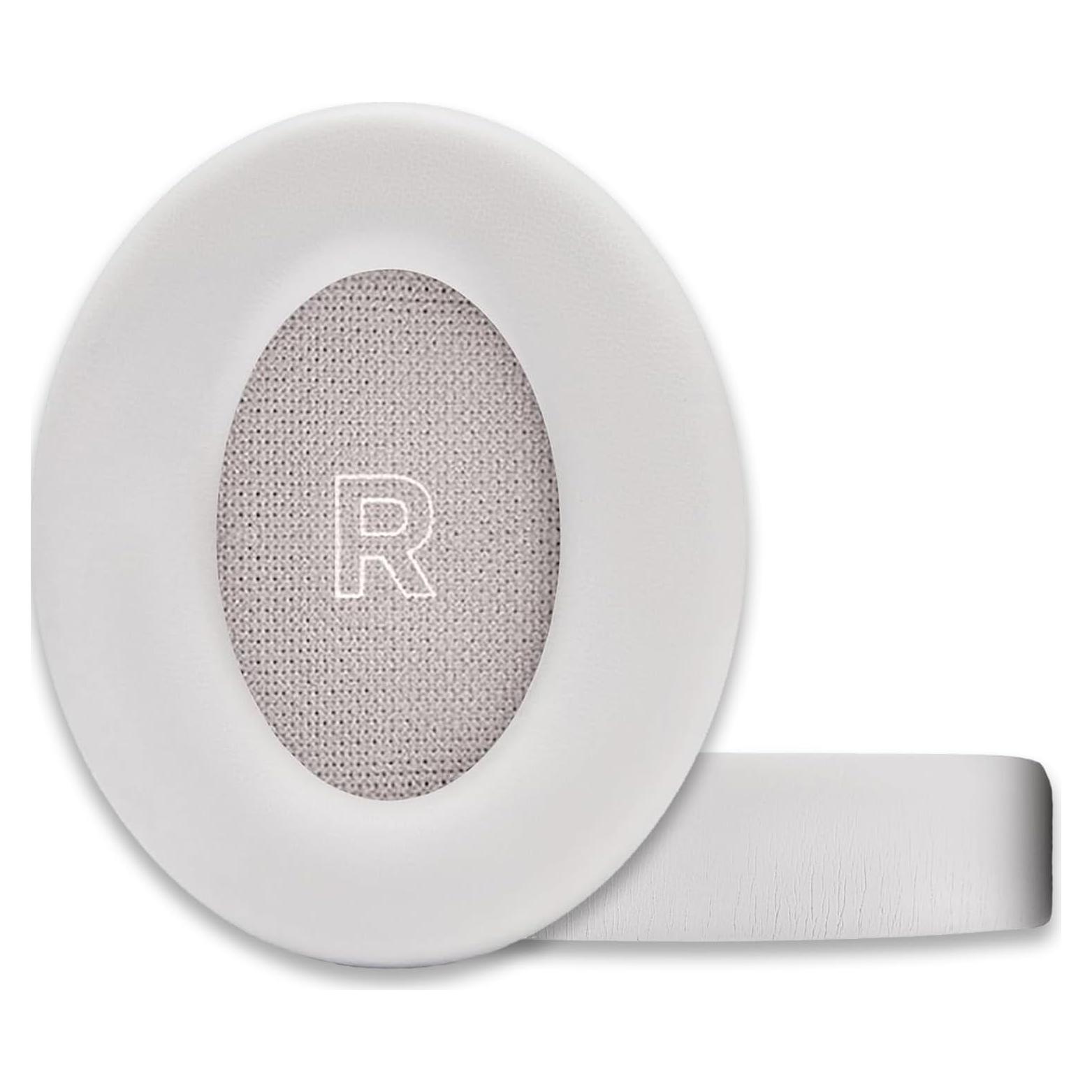 Almohadillas de Repuesto ACCIUK para Auriculares Bose QC Ultra - 1 Par Blanco