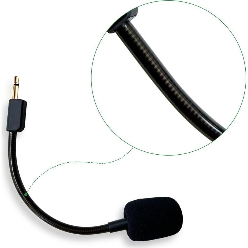 Replacement Mic Compatible with Razer BlackShark V2 / V2 Pro Headsets, Microphone Replacement Compatible with BlackShark V2 SE Headphones