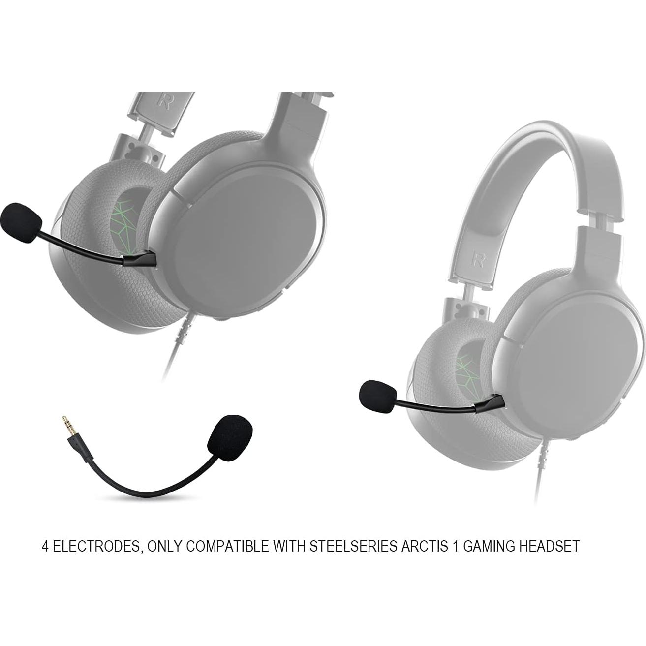 Micrófono de Reemplazo UNCLE LIGHT para Auriculares Steelseries Arctis 1 - 2 Pack