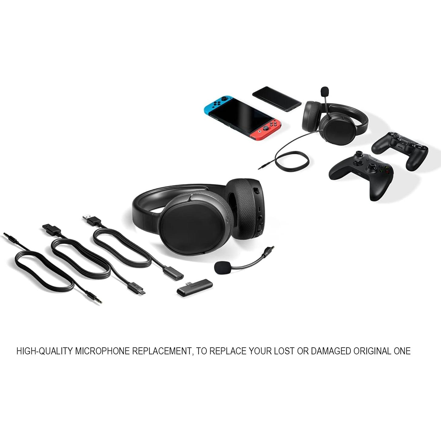 Micrófono de Reemplazo UNCLE LIGHT para Auriculares Steelseries Arctis 1 - 2 Pack