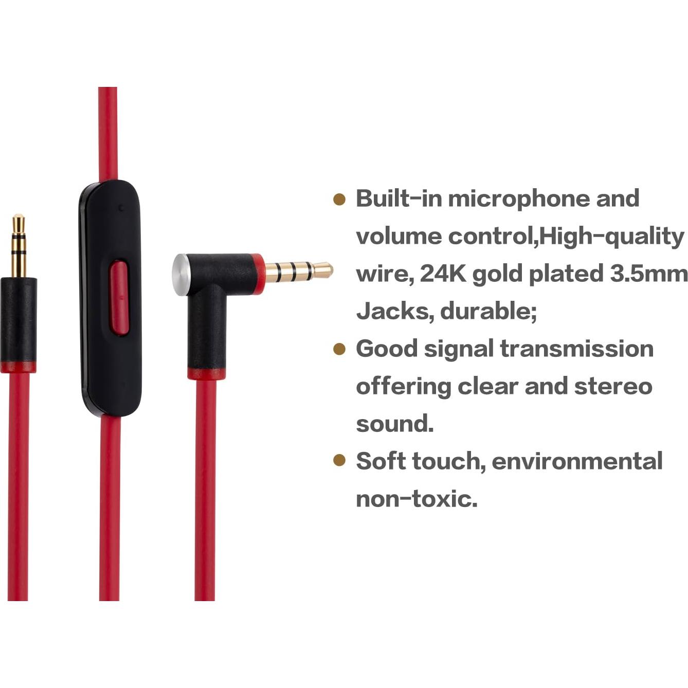 Cable de audio 3.5mm UNCLE LIGHT para auriculares Beats Solo