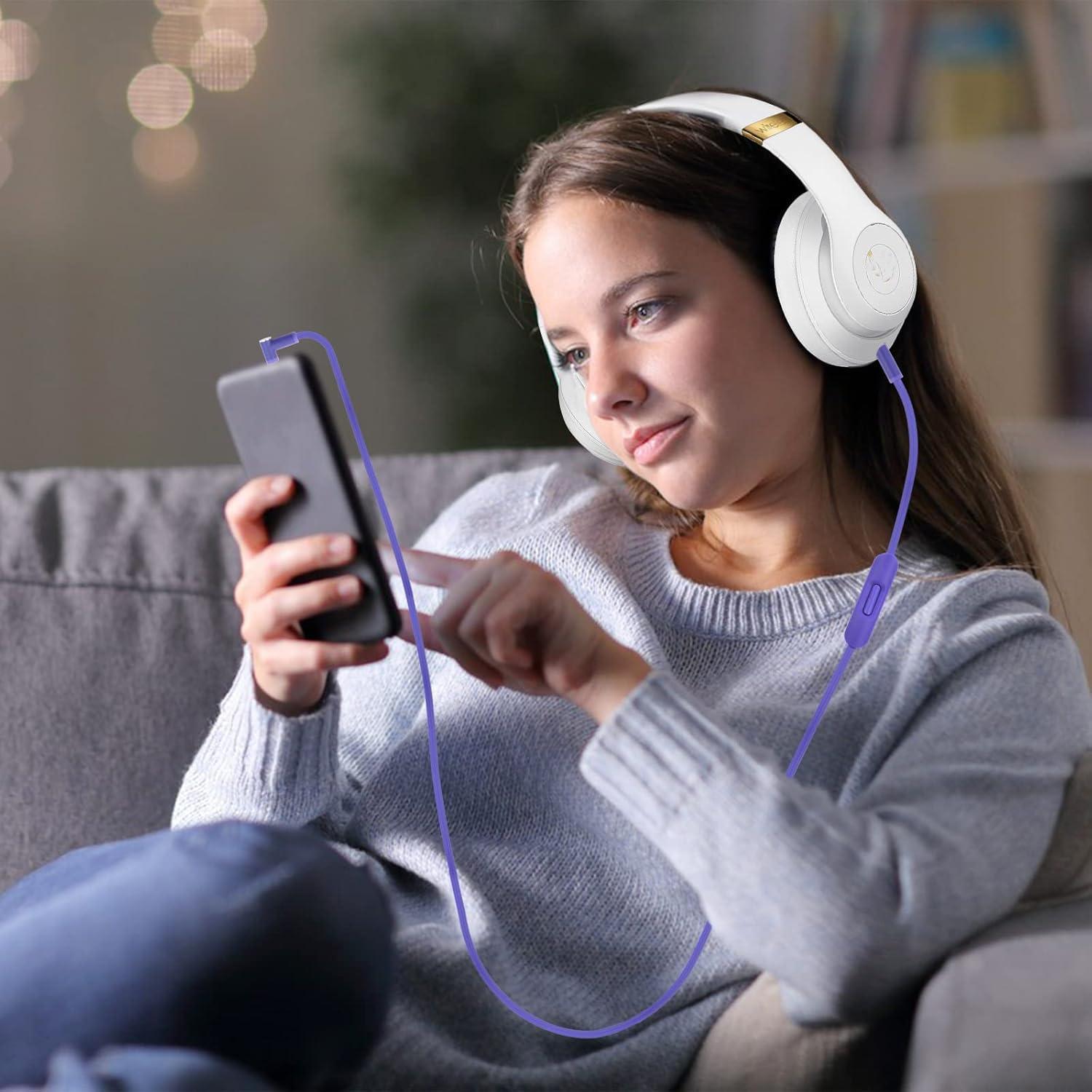 Cable de audio de reemplazo Sqrgreat 1.4m para auriculares Beats