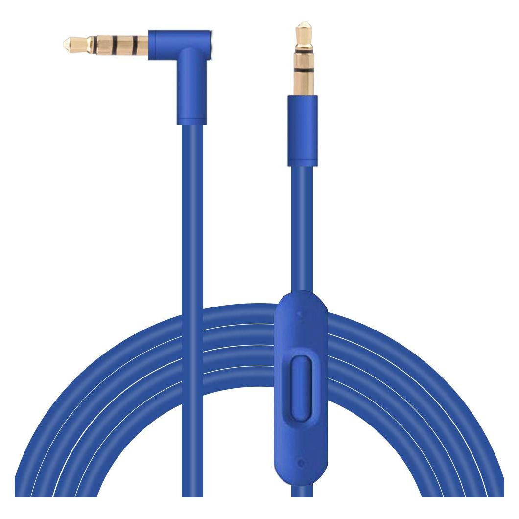 Cable de Audio 3.5mm Xivip con Micrófono y Control Remoto 1.4m Azul